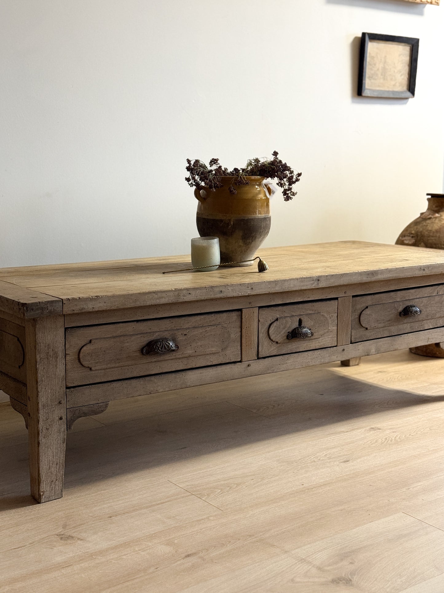 Antique French Oak Coffee Table