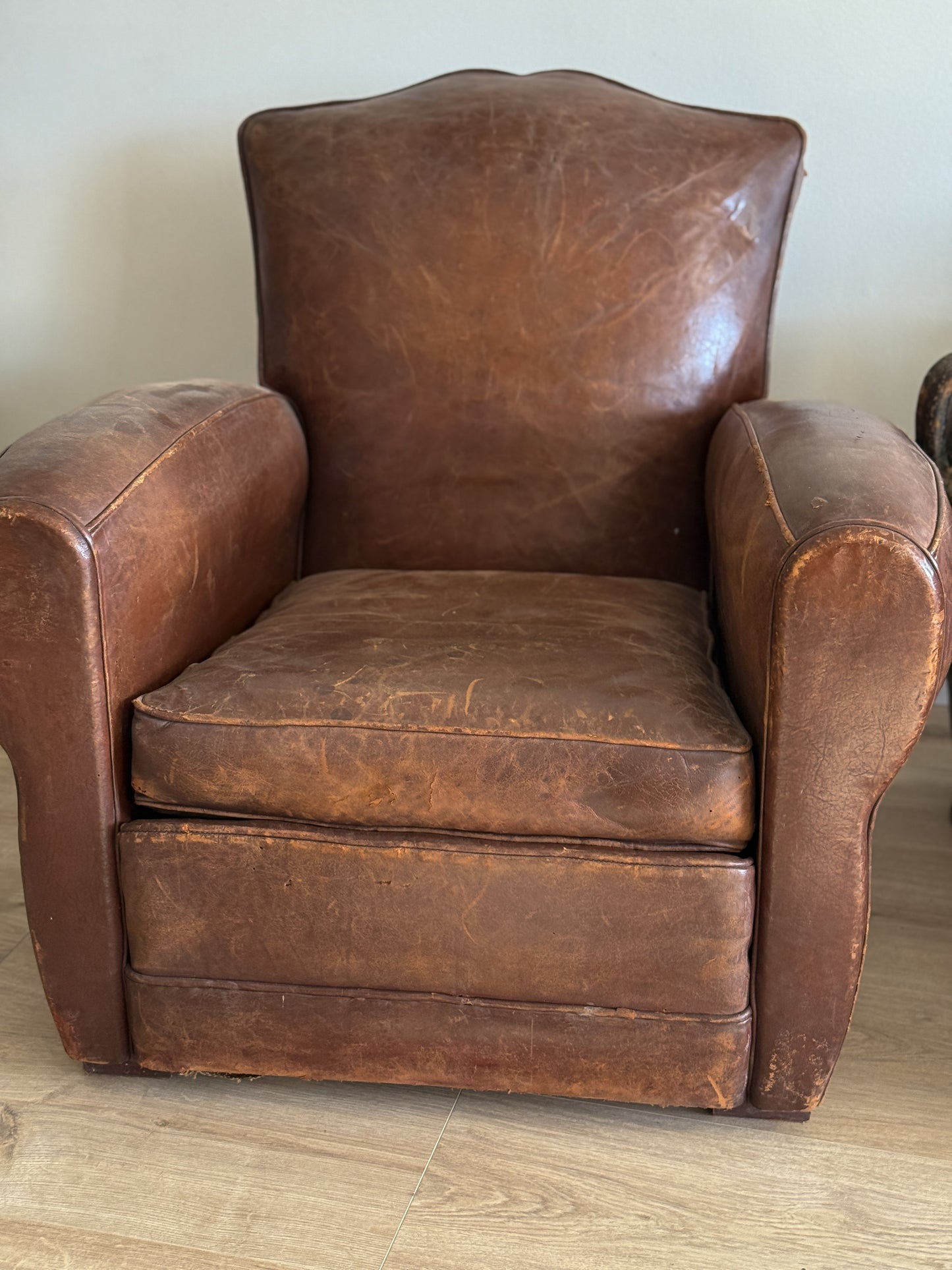 Pair Antique French Moustache Chairs
