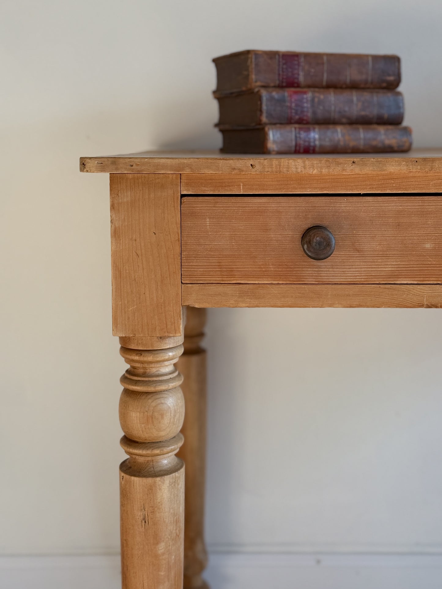 Antique English Pine Accent Table/Desk