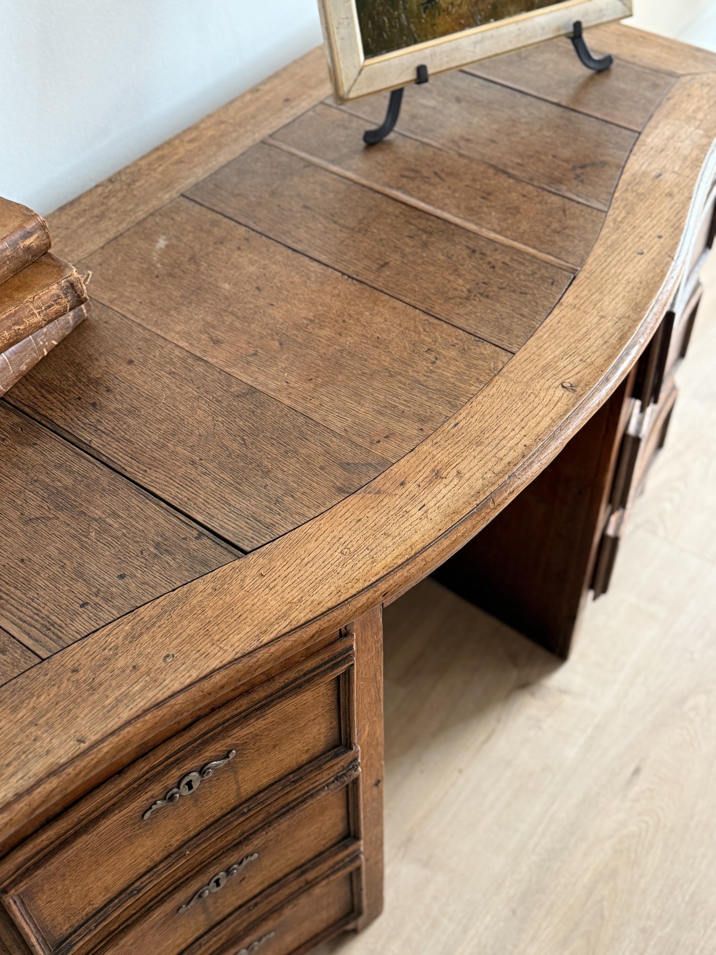 Rare 19th Century French Oak Desk from Mazarin Region