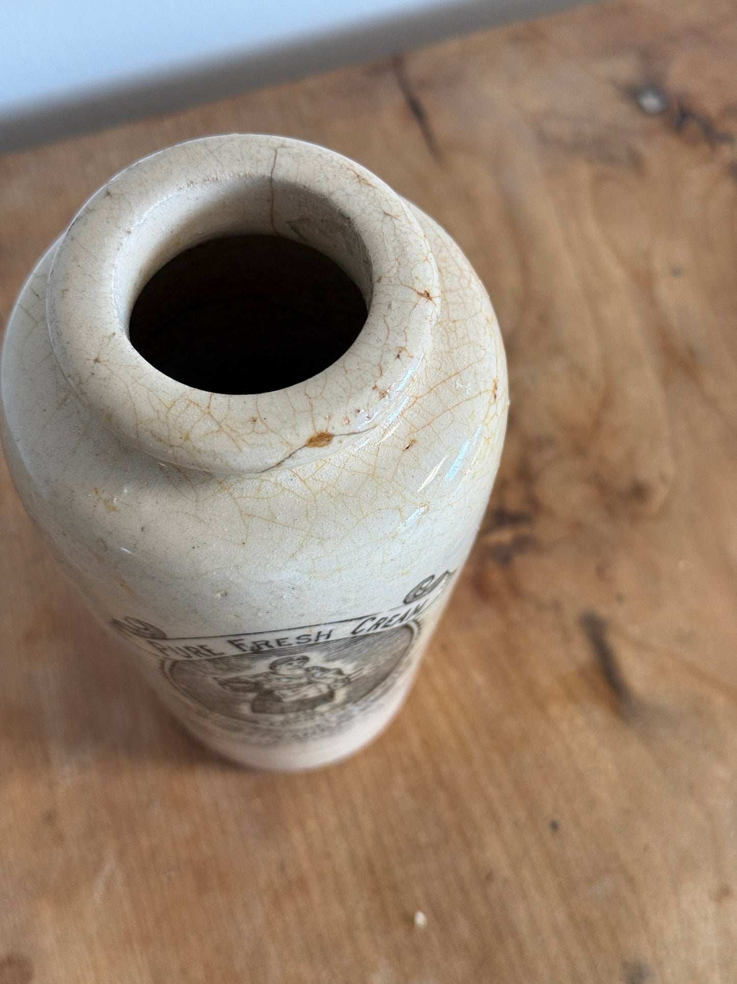 Large Antique Scottish Wigtownshire Creamery Jar