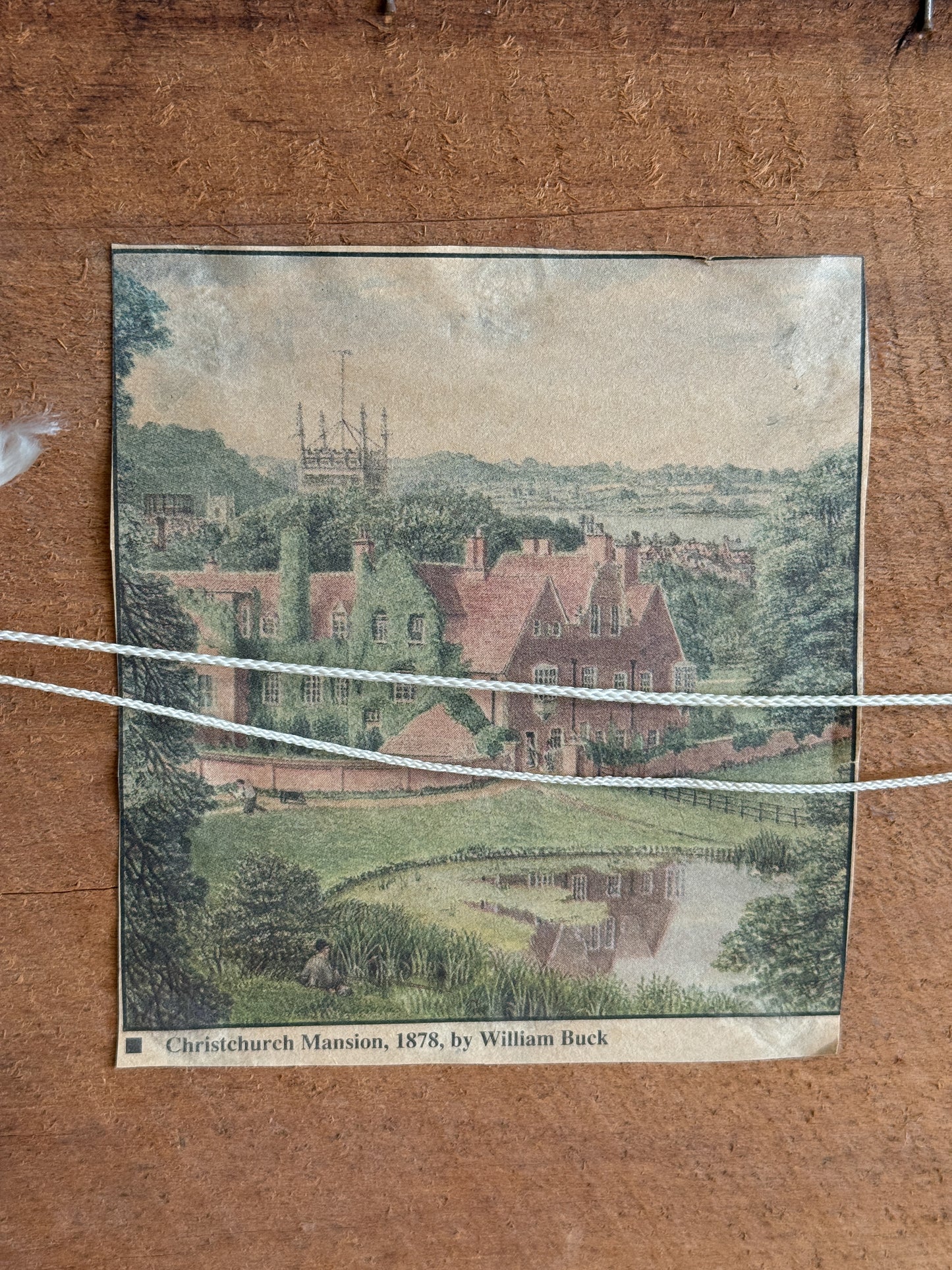 Antique English Watercolor Painting, Christchurch Park in Ipswich