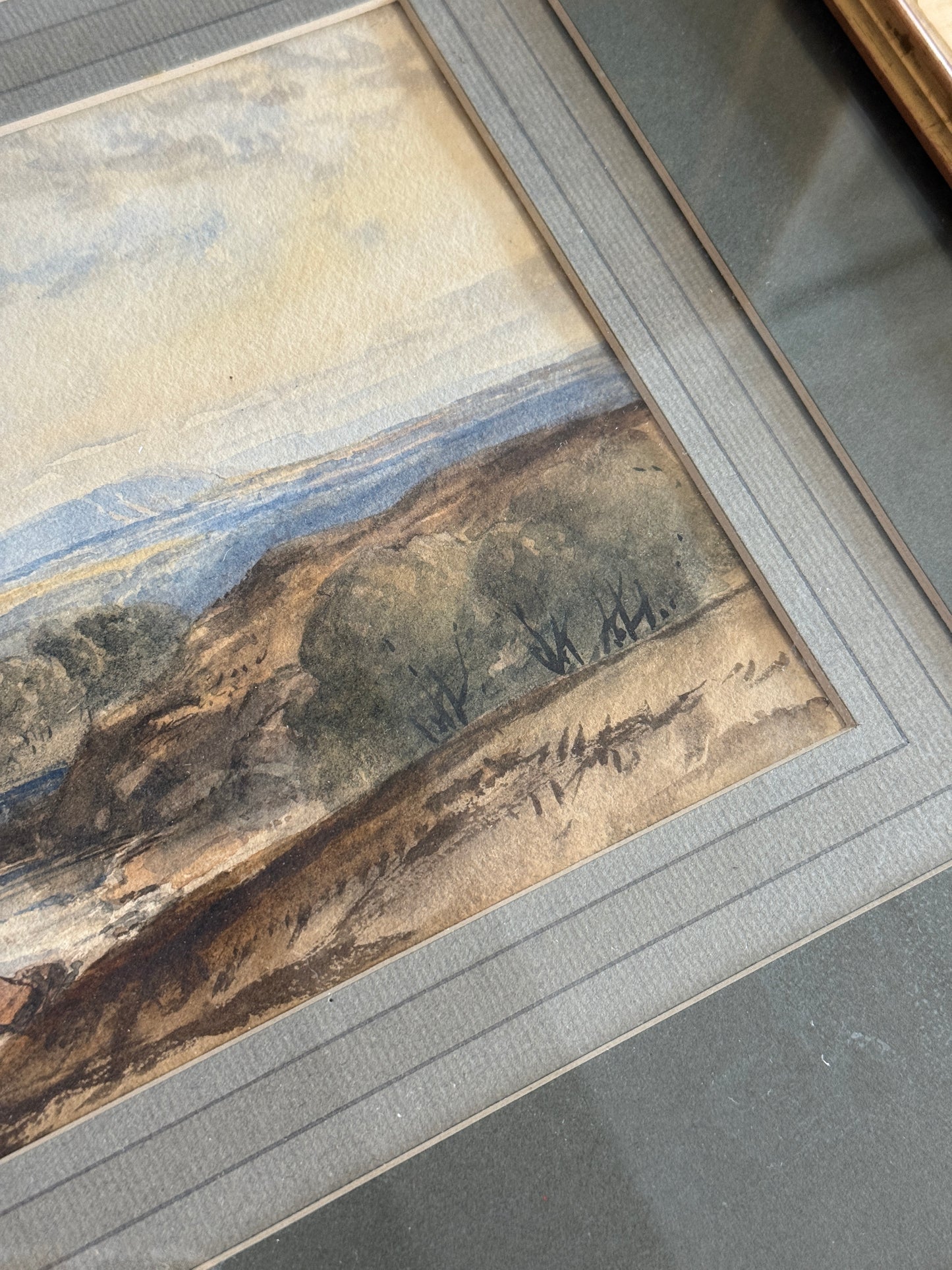 19th Century Original English Watercolor Painting, by R.P. Leitch
