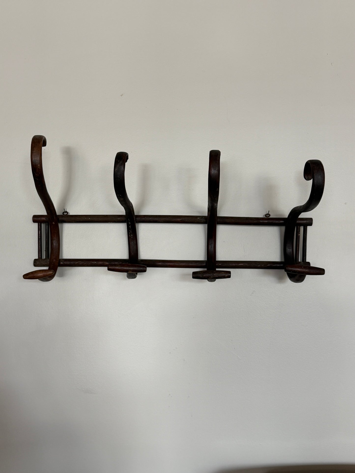 Antique Thonet Coat Rack, Four Hook