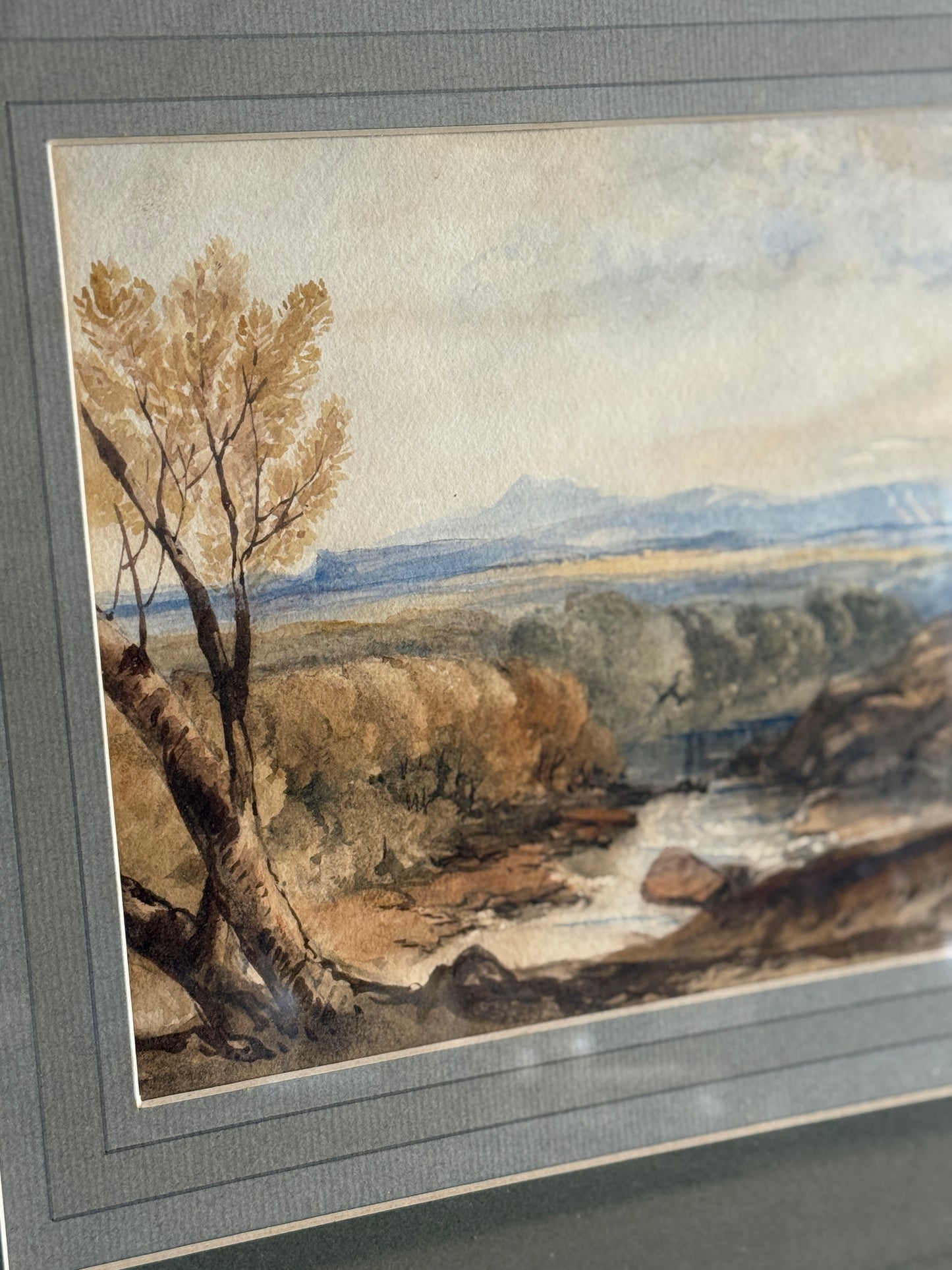 19th Century Original English Watercolor Painting, by R.P. Leitch