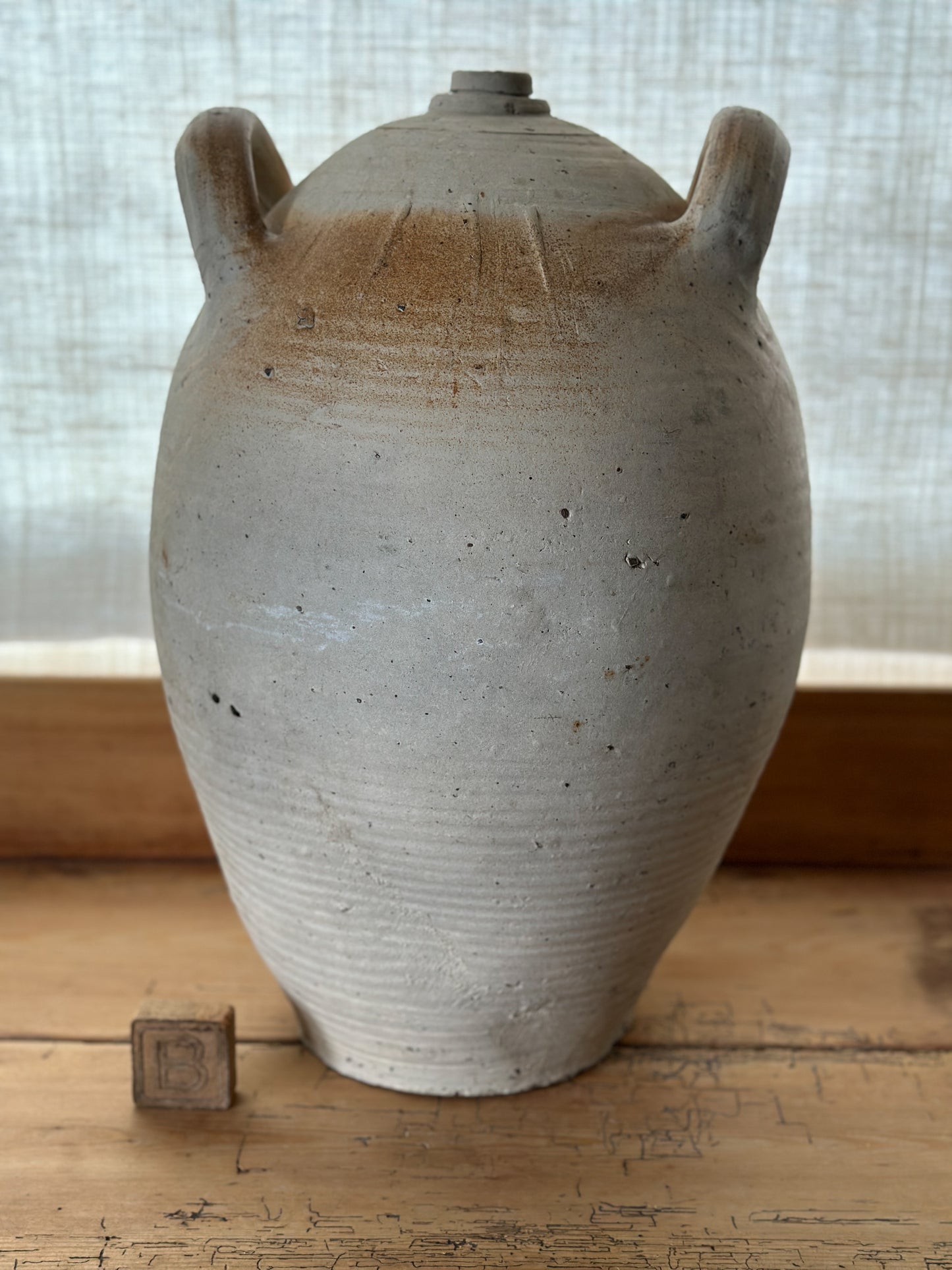 Extra Large Antique French Earthenware Jugs
