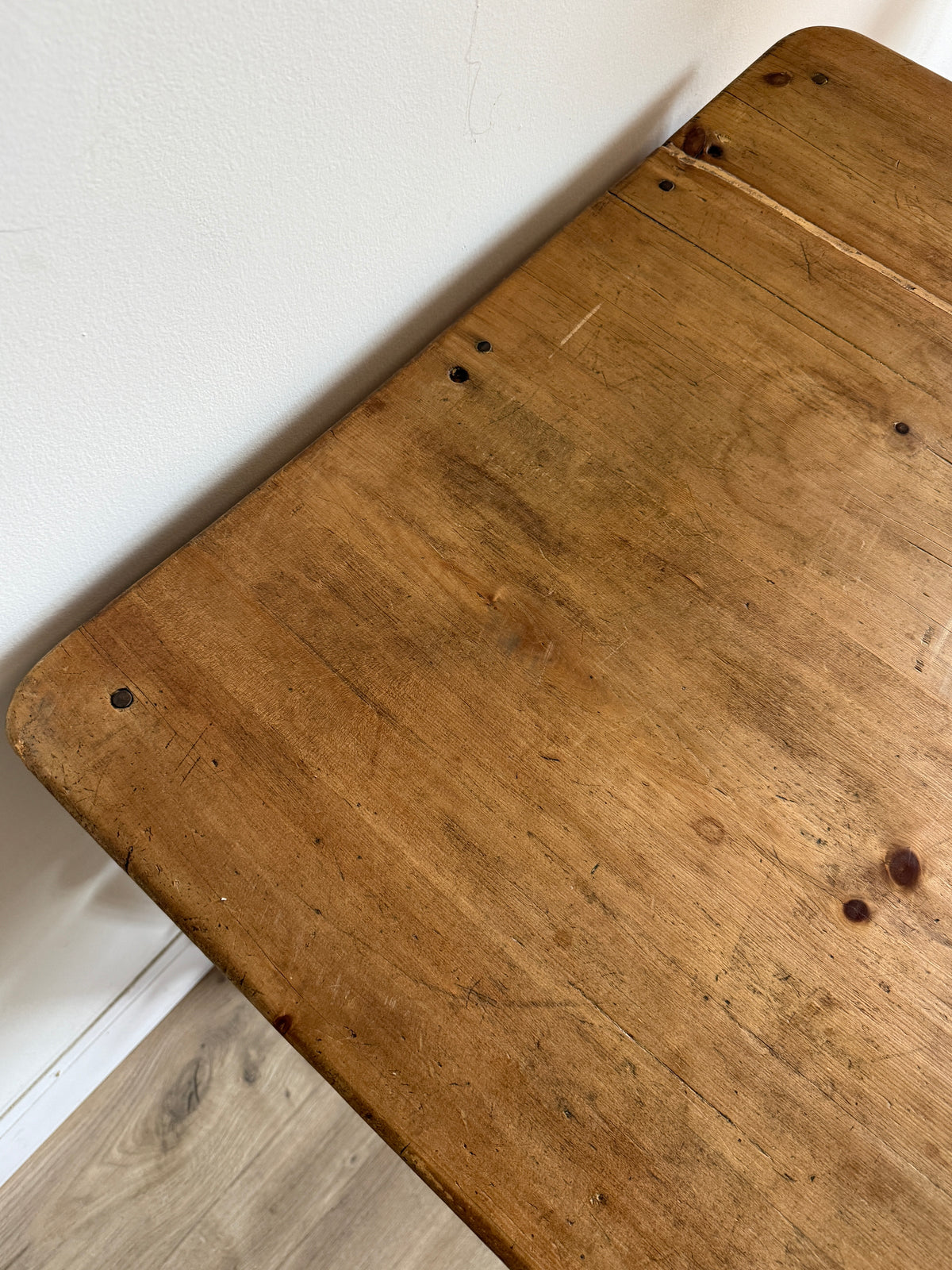 Antique English Pine Dining Table
