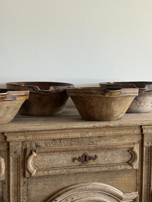 Antique French Dairy/Tian Bowls
