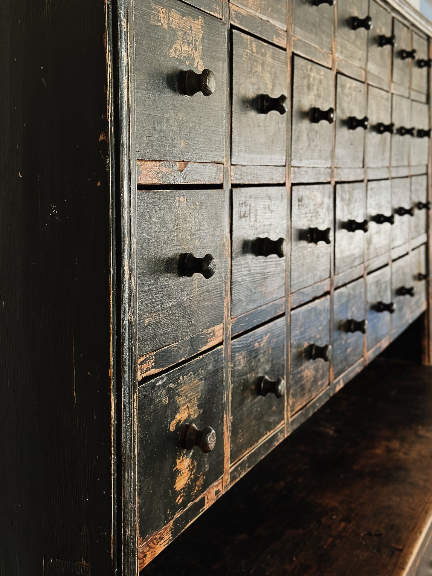 Antique Pine Hungarian Apothecary Cabinet/Shop Counter