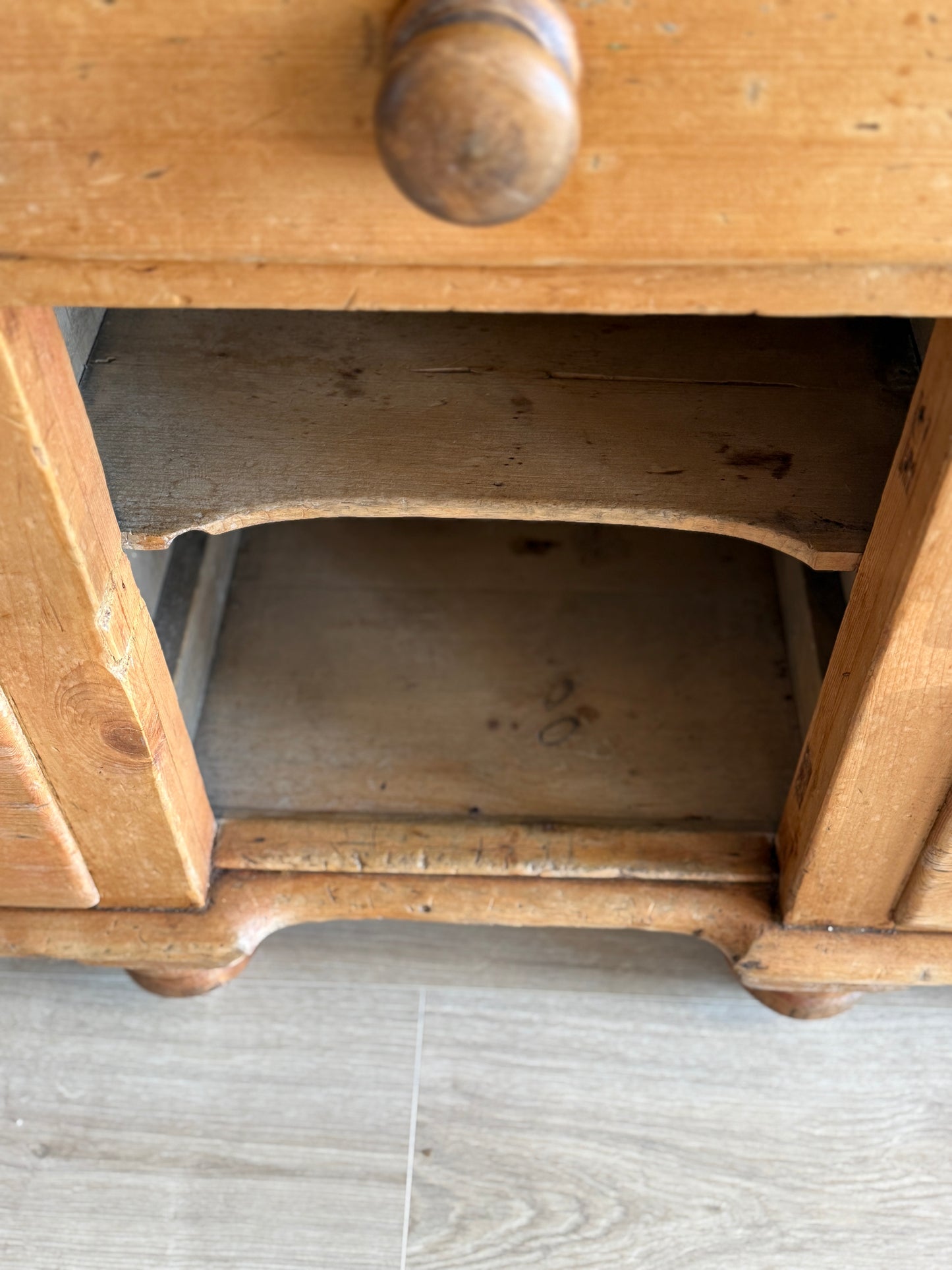 Antique English Pine Sideboard