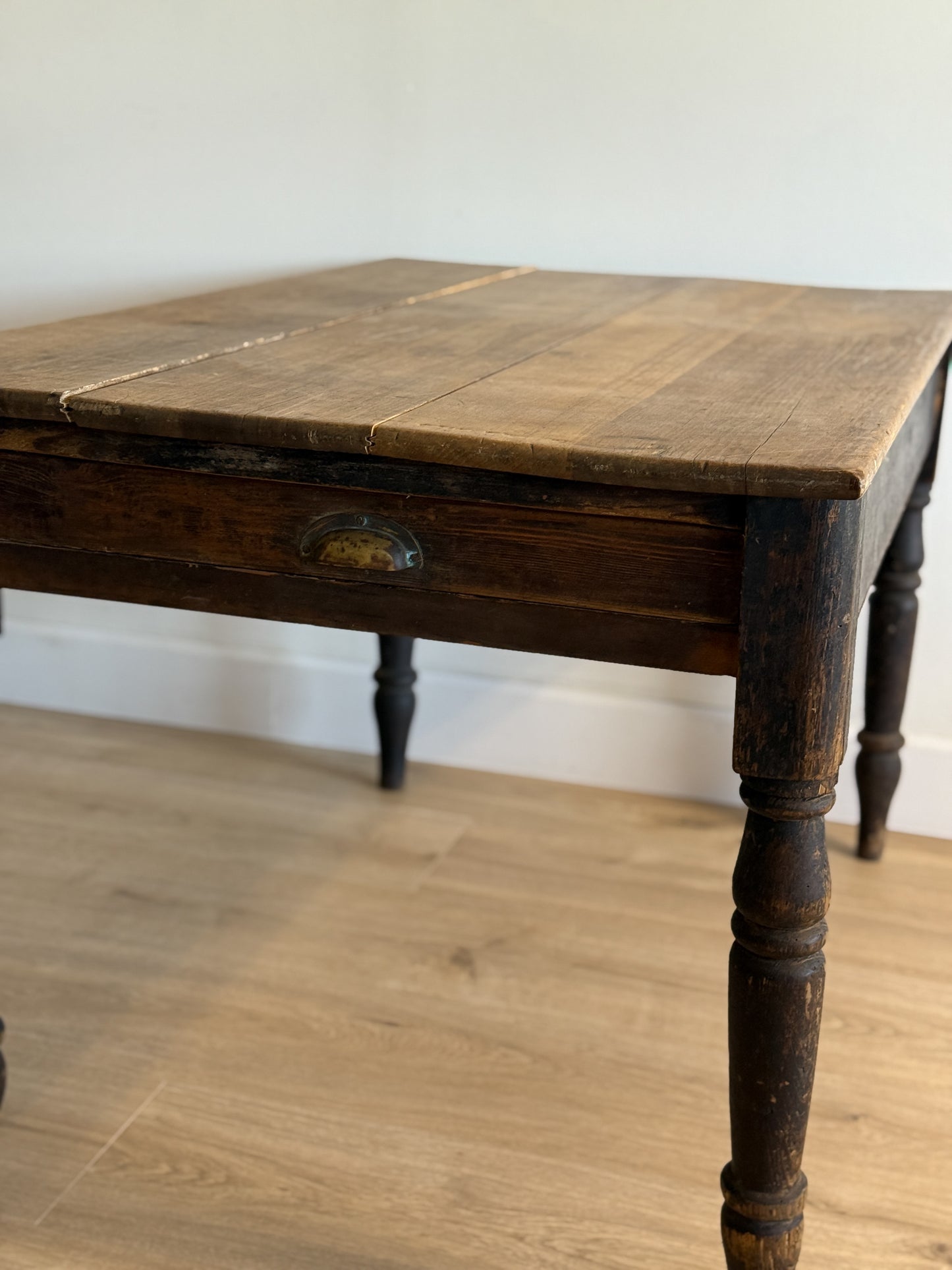Antique English Table with Drawer