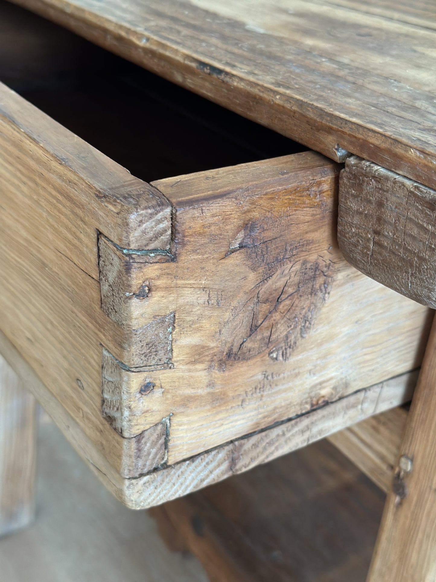 Antique Spanish End Table
