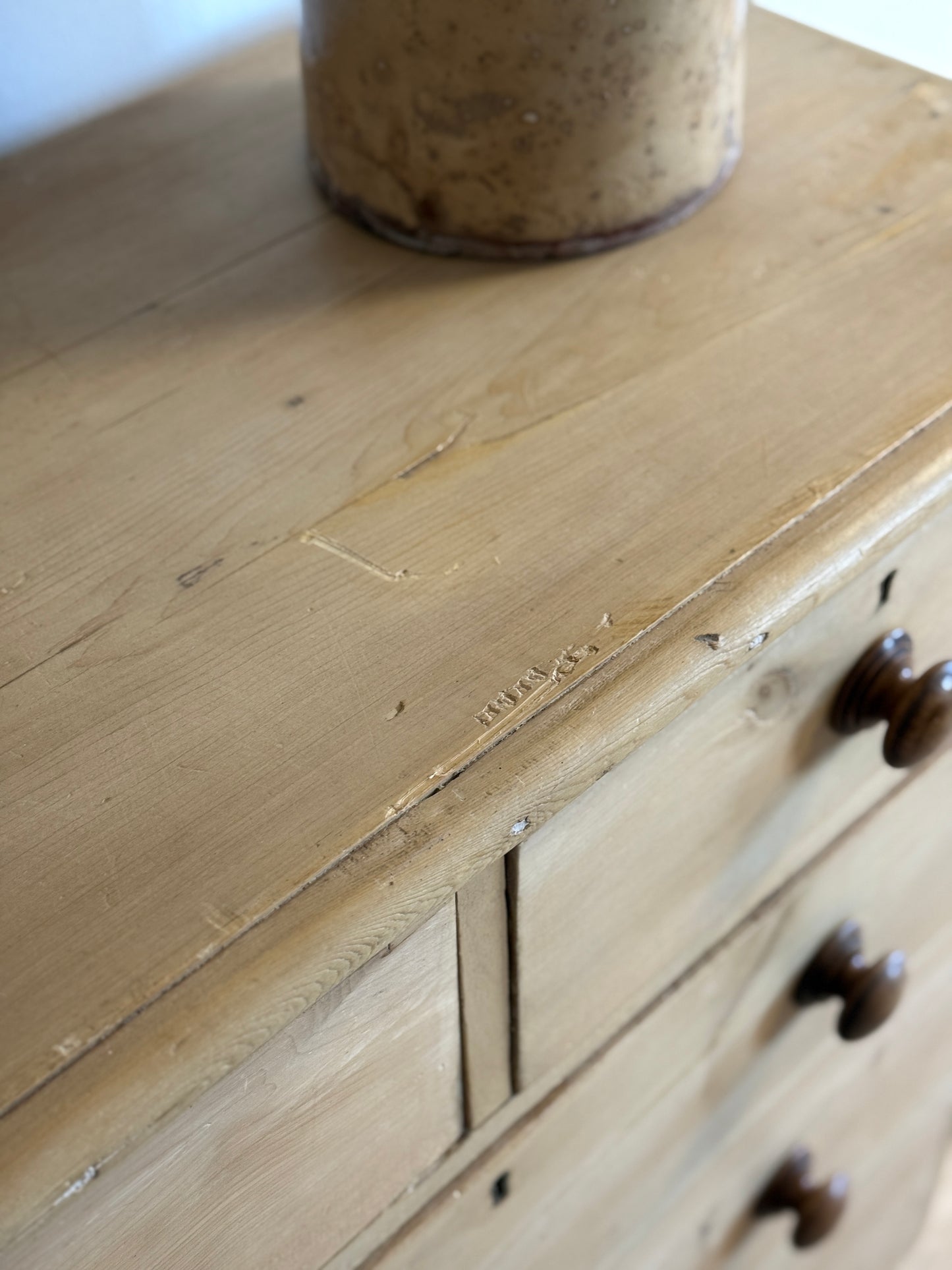 Antique English Pine Dresser/Chest of Drawers