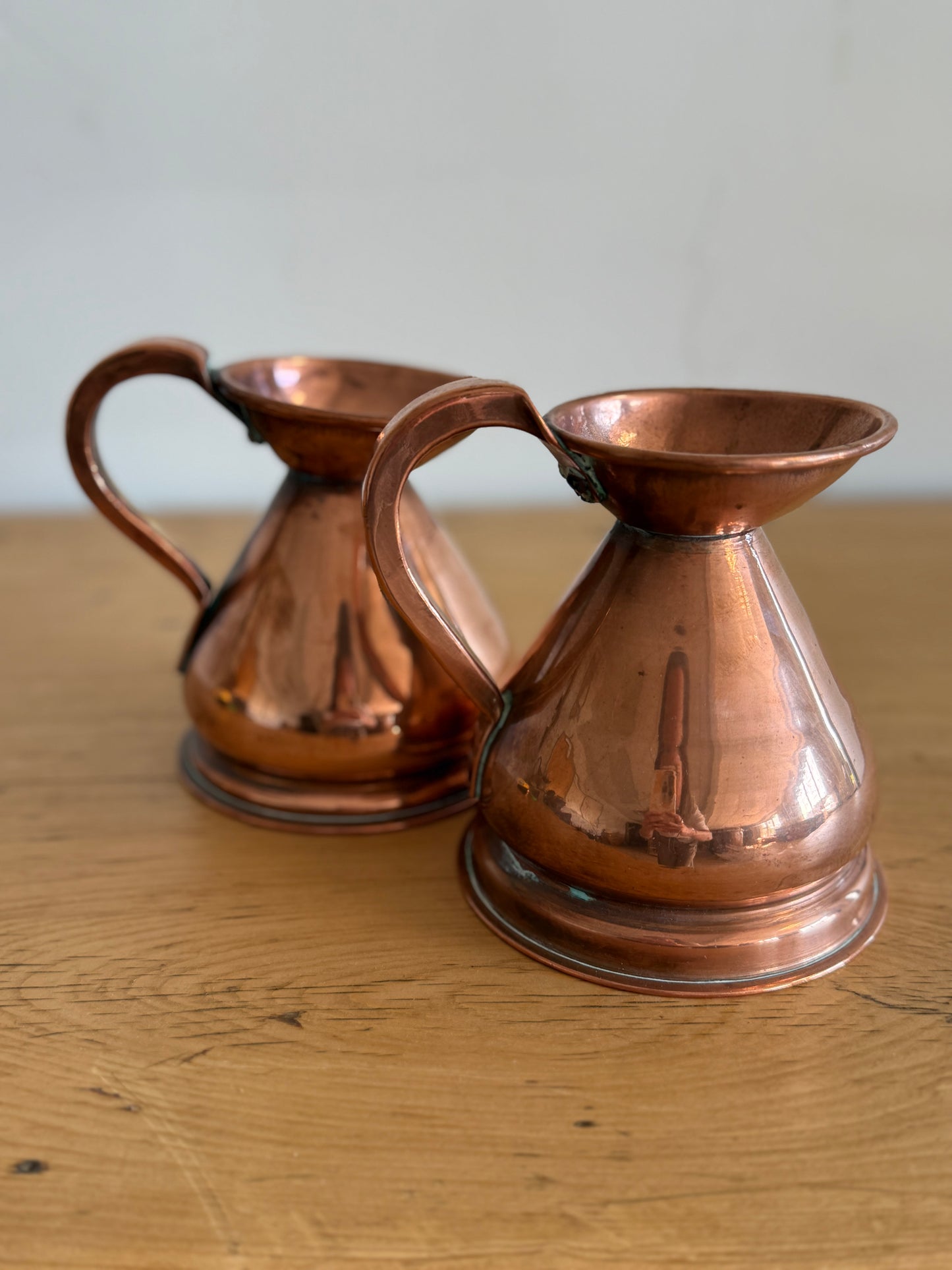 Antique English 1/2 Pint Copper Measuring Jug