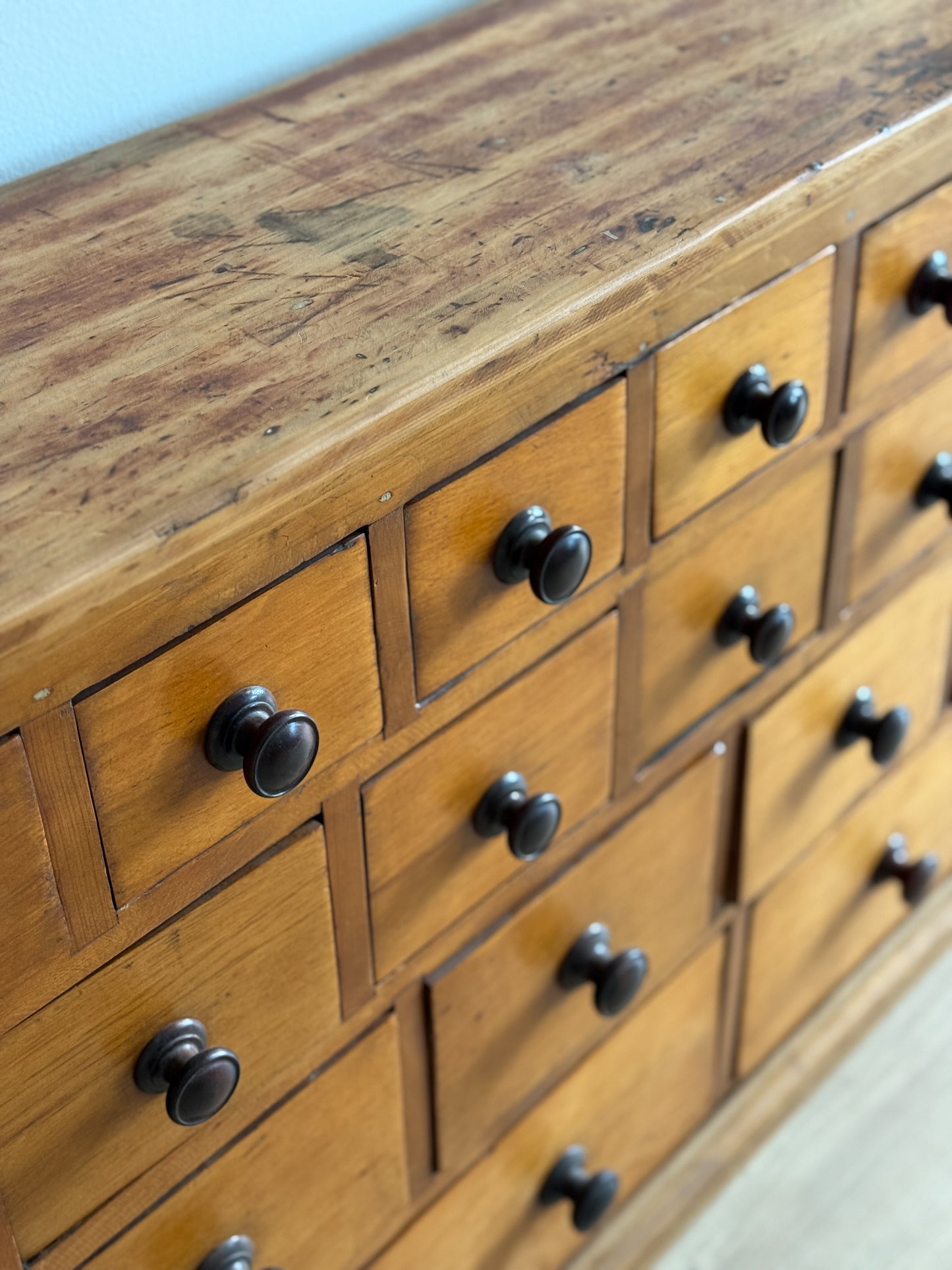 Antique English Apothecary Cabinet/Sideboard