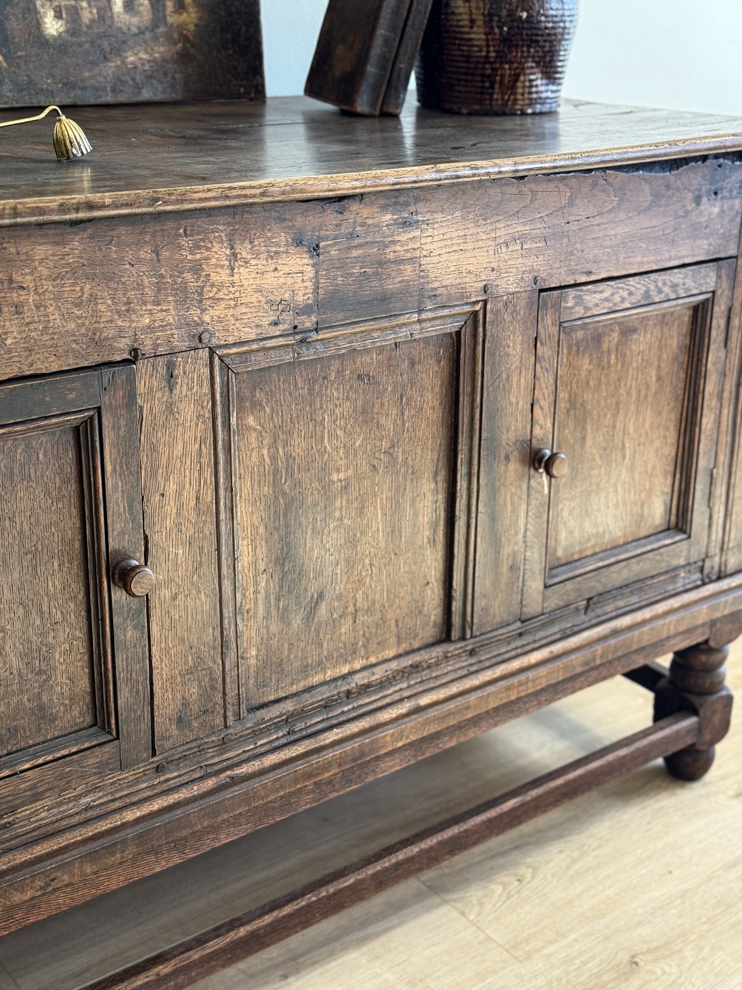18th Century English Georgian Oak Coffer/Sideboard
