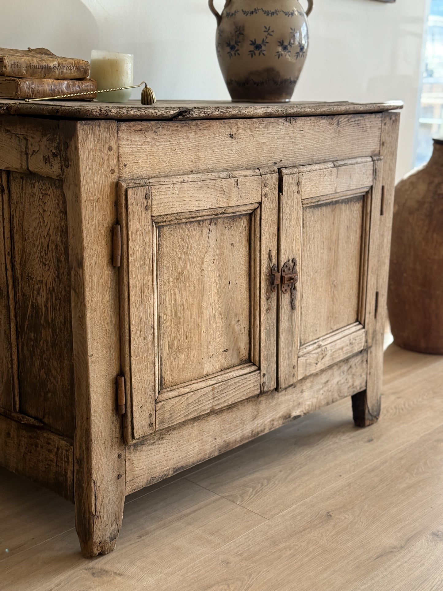 18th c. Bleached French Oak Sideboard