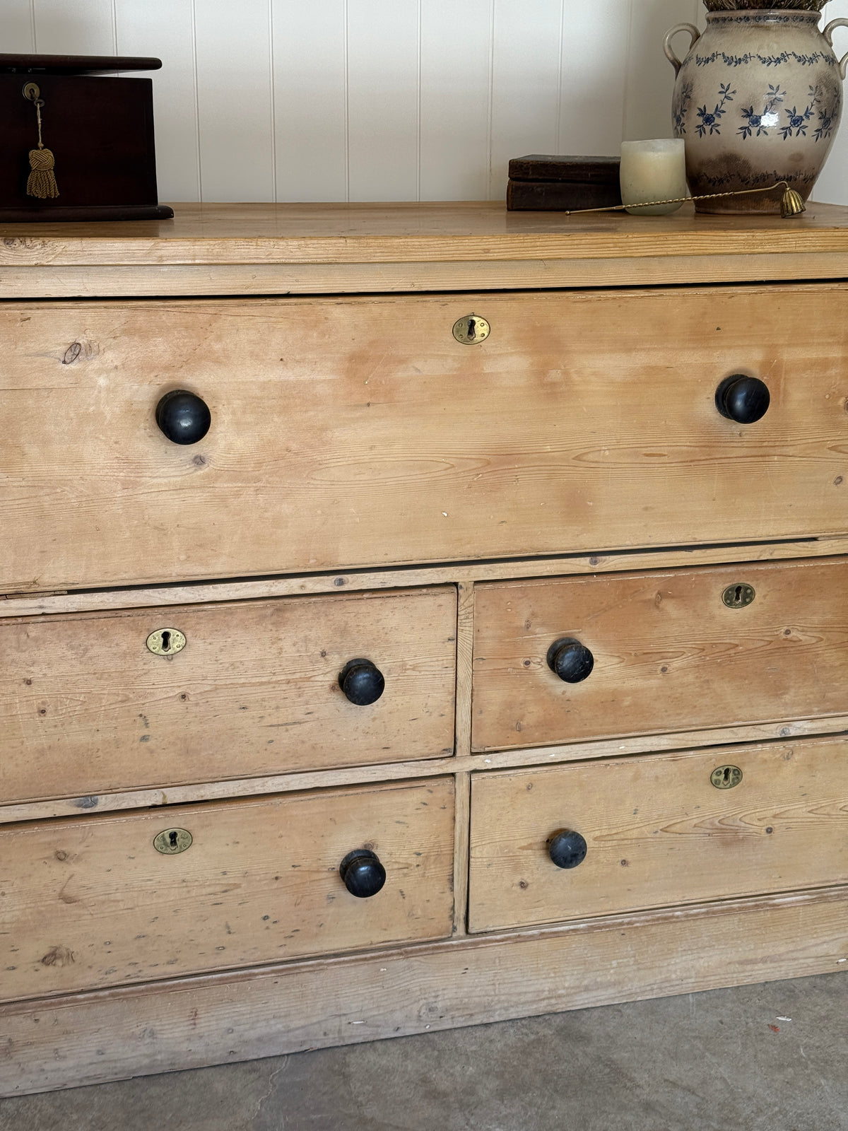 XL Antique English Pine Sideboard