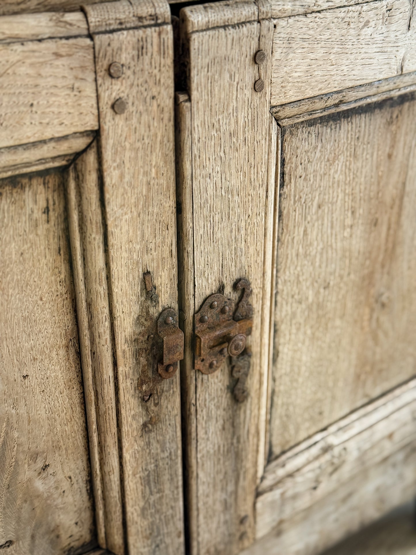 18th c. Bleached French Oak Sideboard