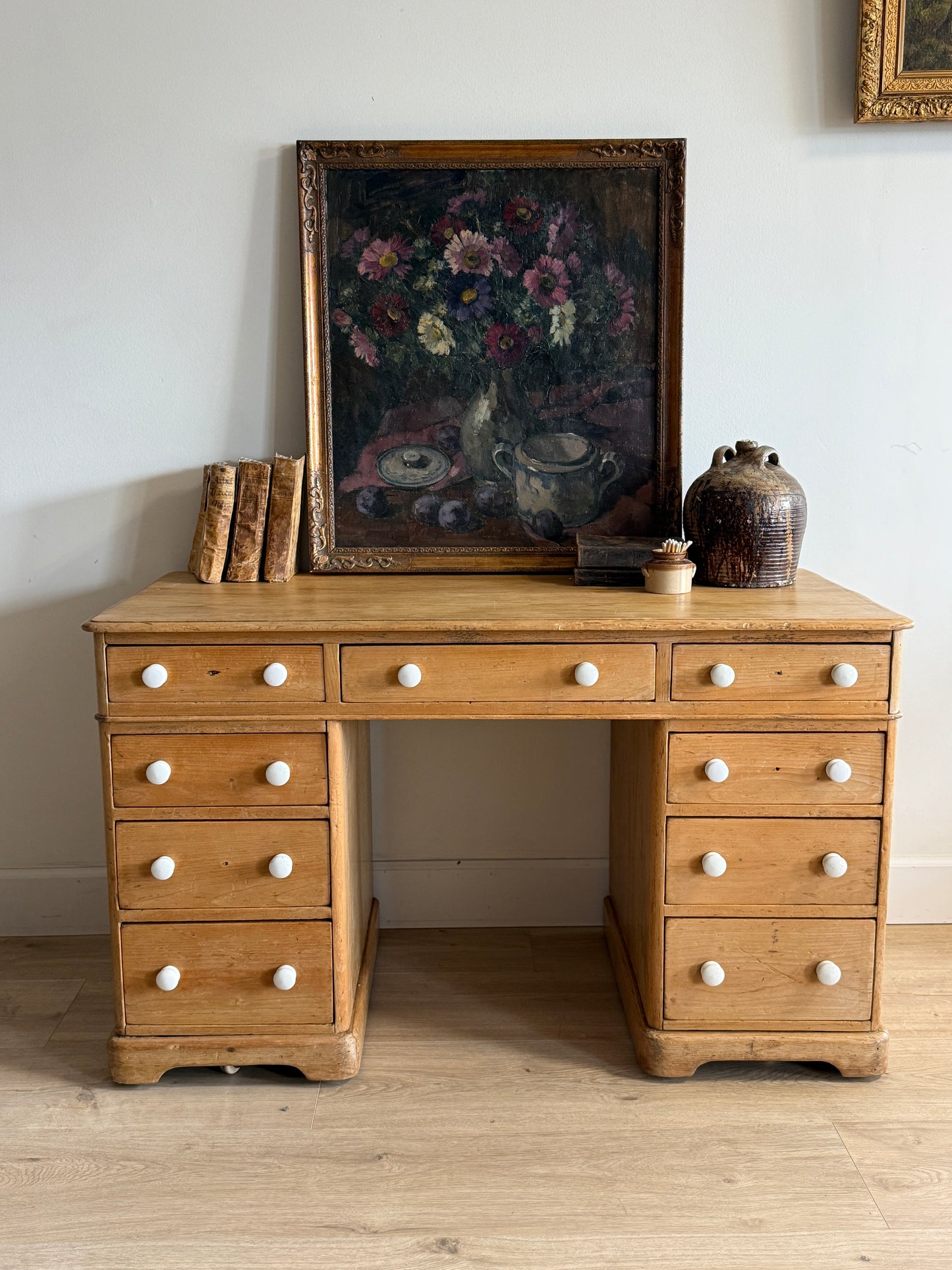 Antique English Pine Desk