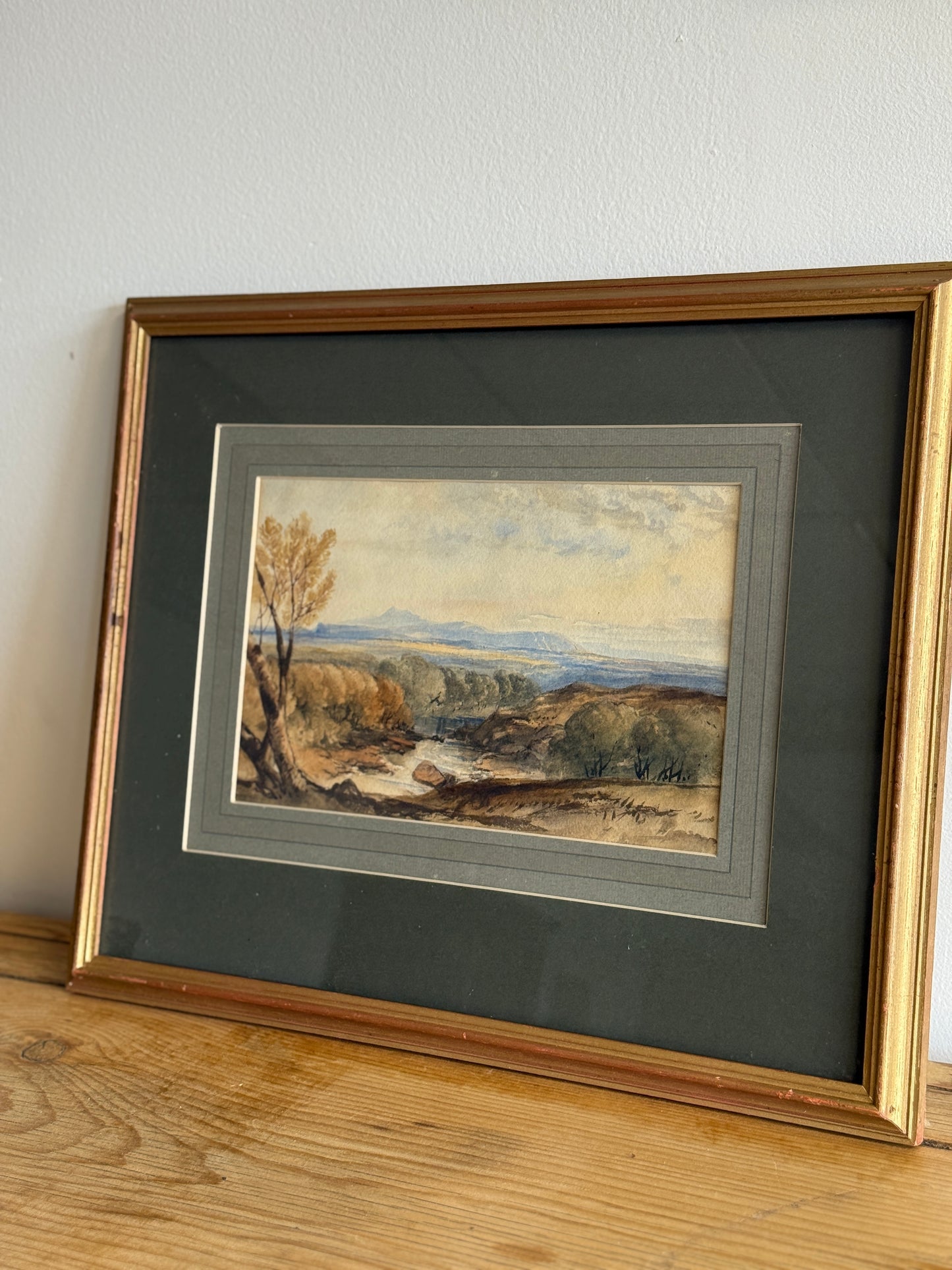 19th Century Original English Watercolor Painting, by R.P. Leitch