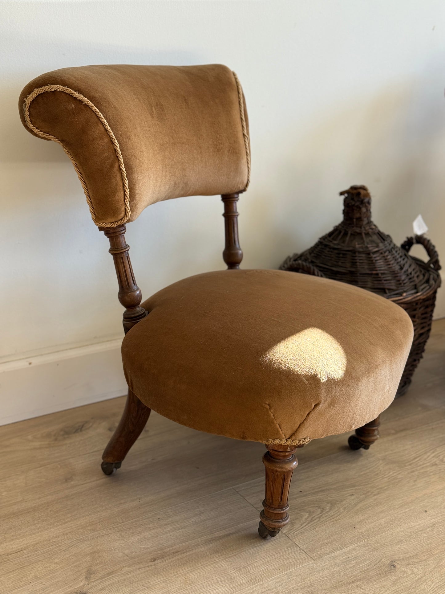 Pair of Victorian English Walnut Chairs