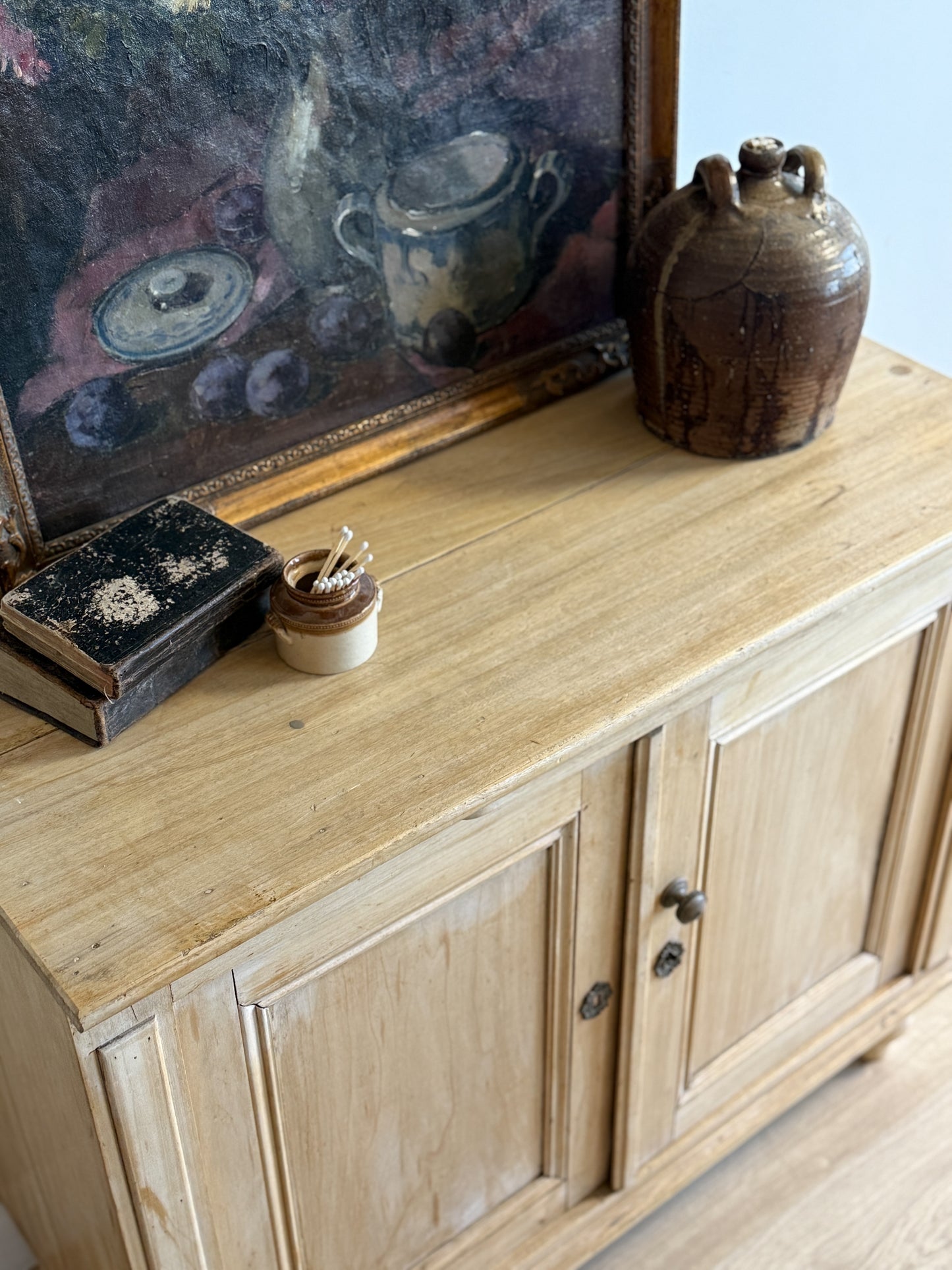 Antique English Pine Sideboard