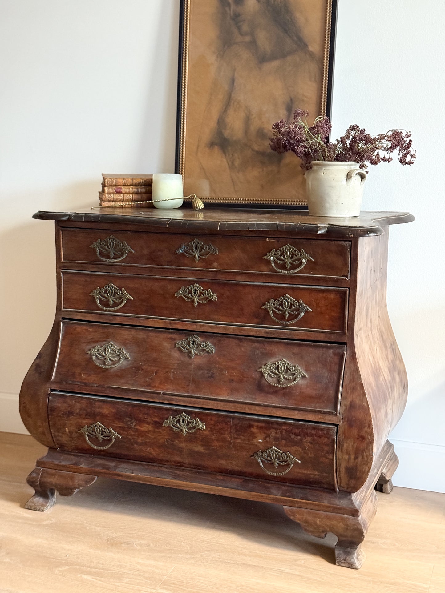 18th Century Dutch Four Drawer Bombay Chest/Commode