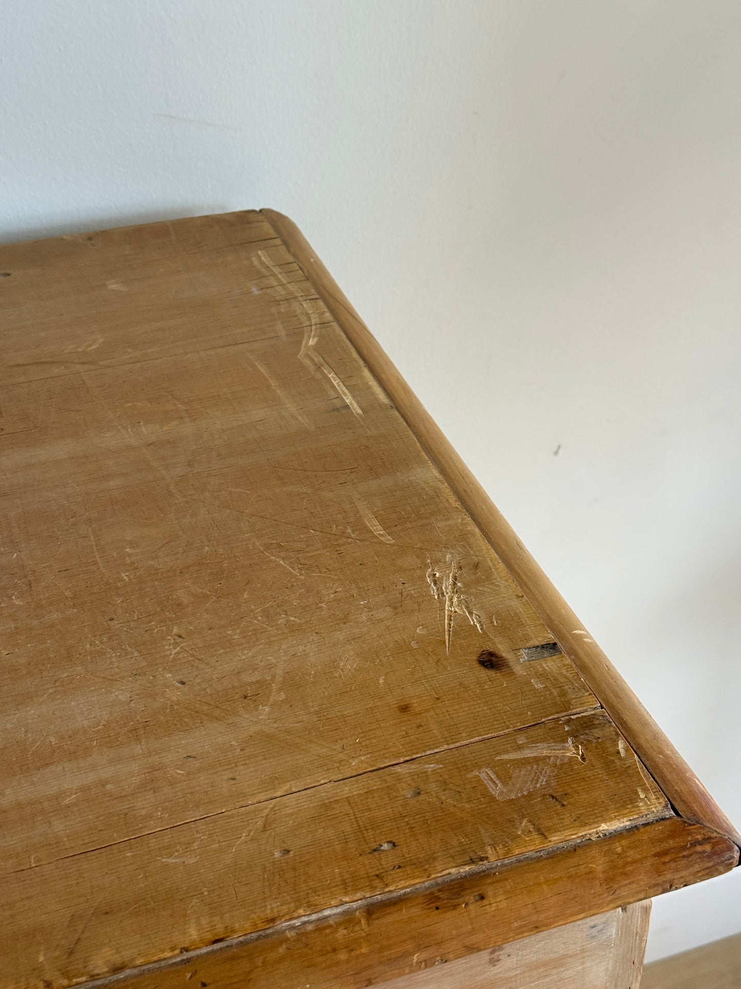 Large Antique English Pine Dresser/Chest of Drawers