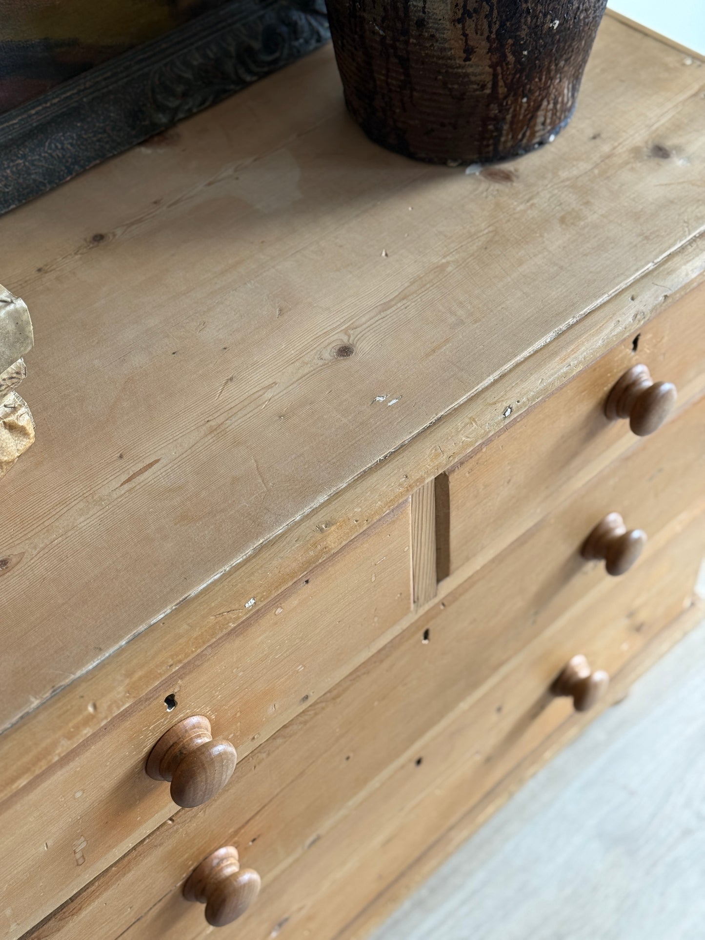 Antique English Pine Dresser/Chest of Drawers
