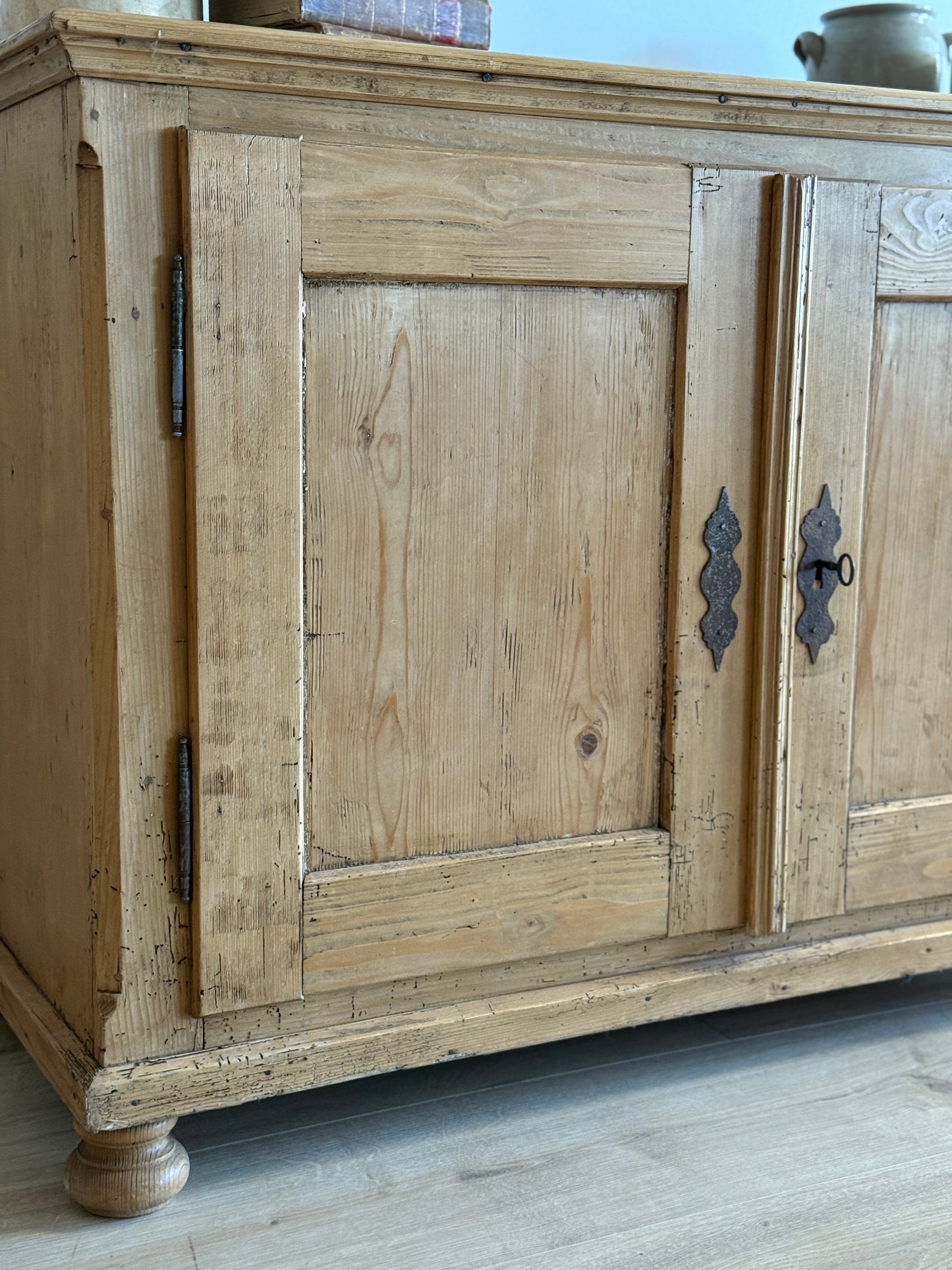 Antique English Pine Sideboard