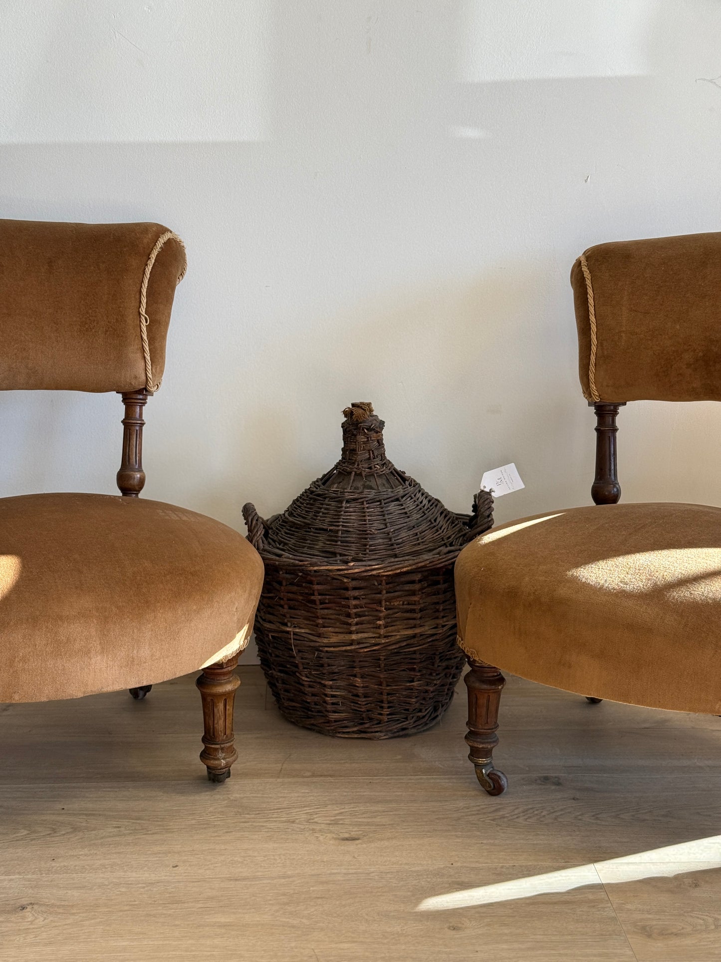 Pair of Victorian English Walnut Chairs
