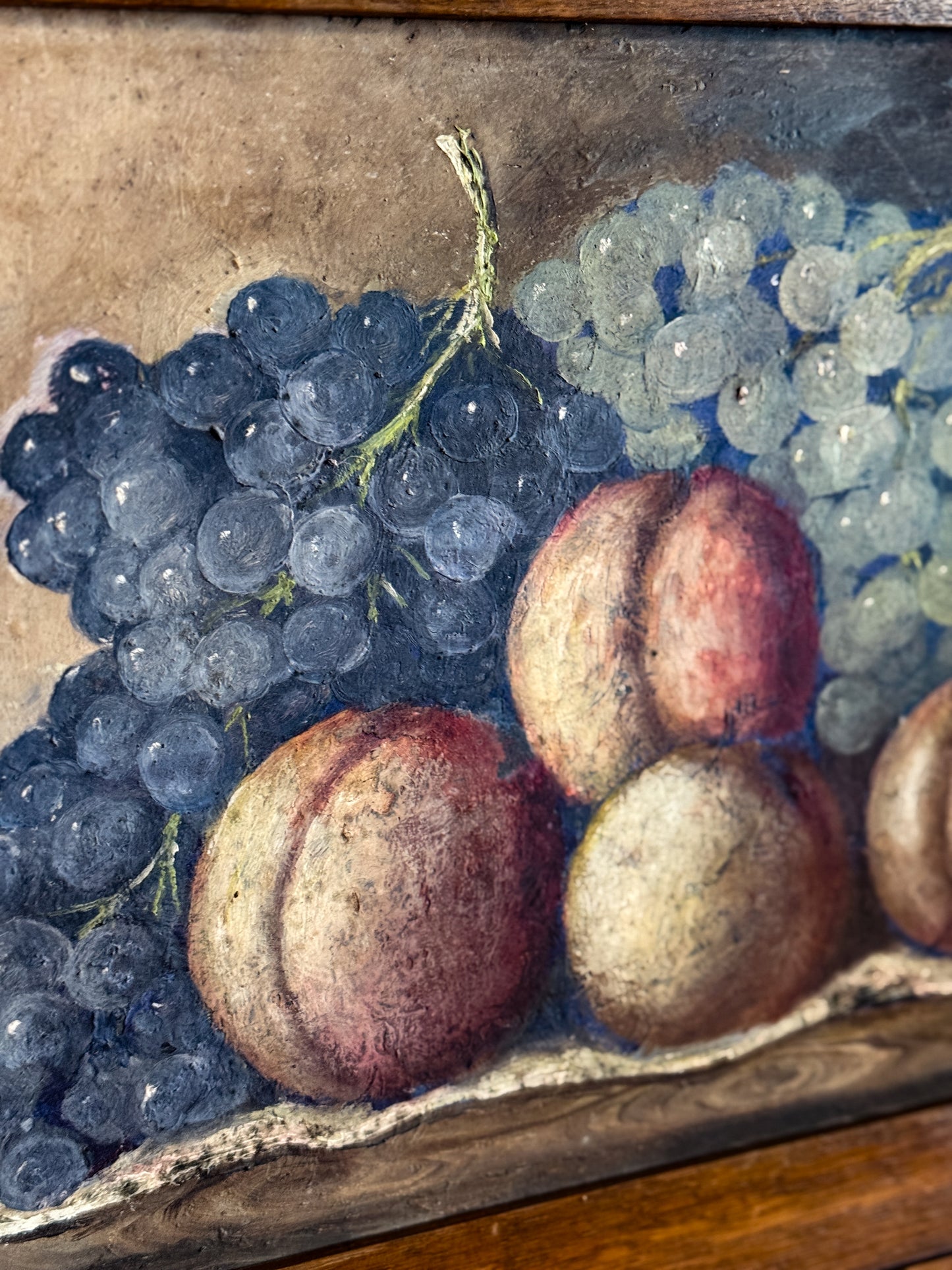 Antique English Oil Painting on Slate