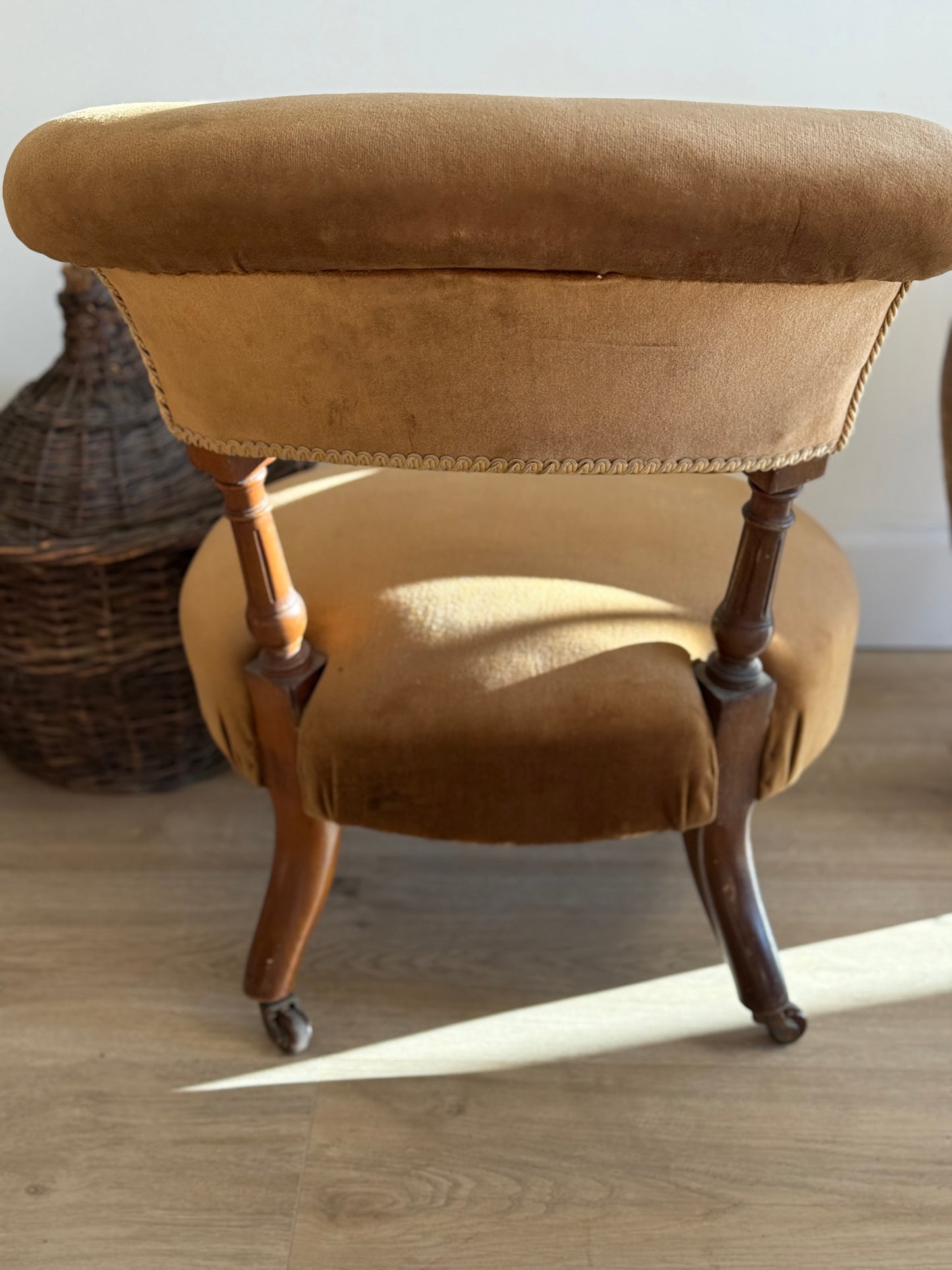 Pair of Victorian English Walnut Chairs