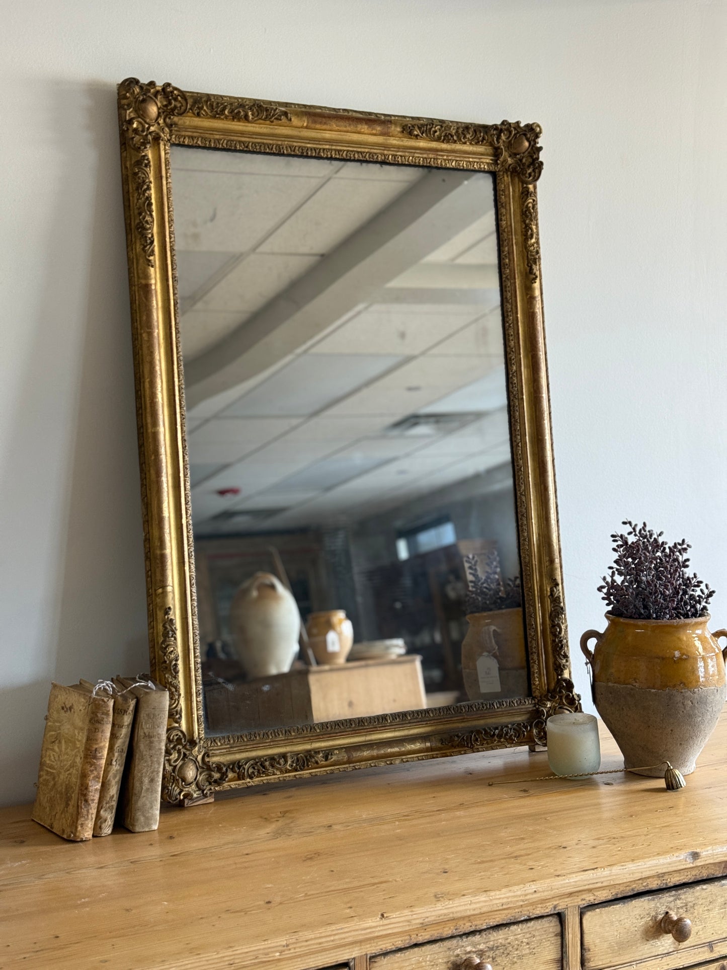 Large 19th c. Napoleon The Third Mirror