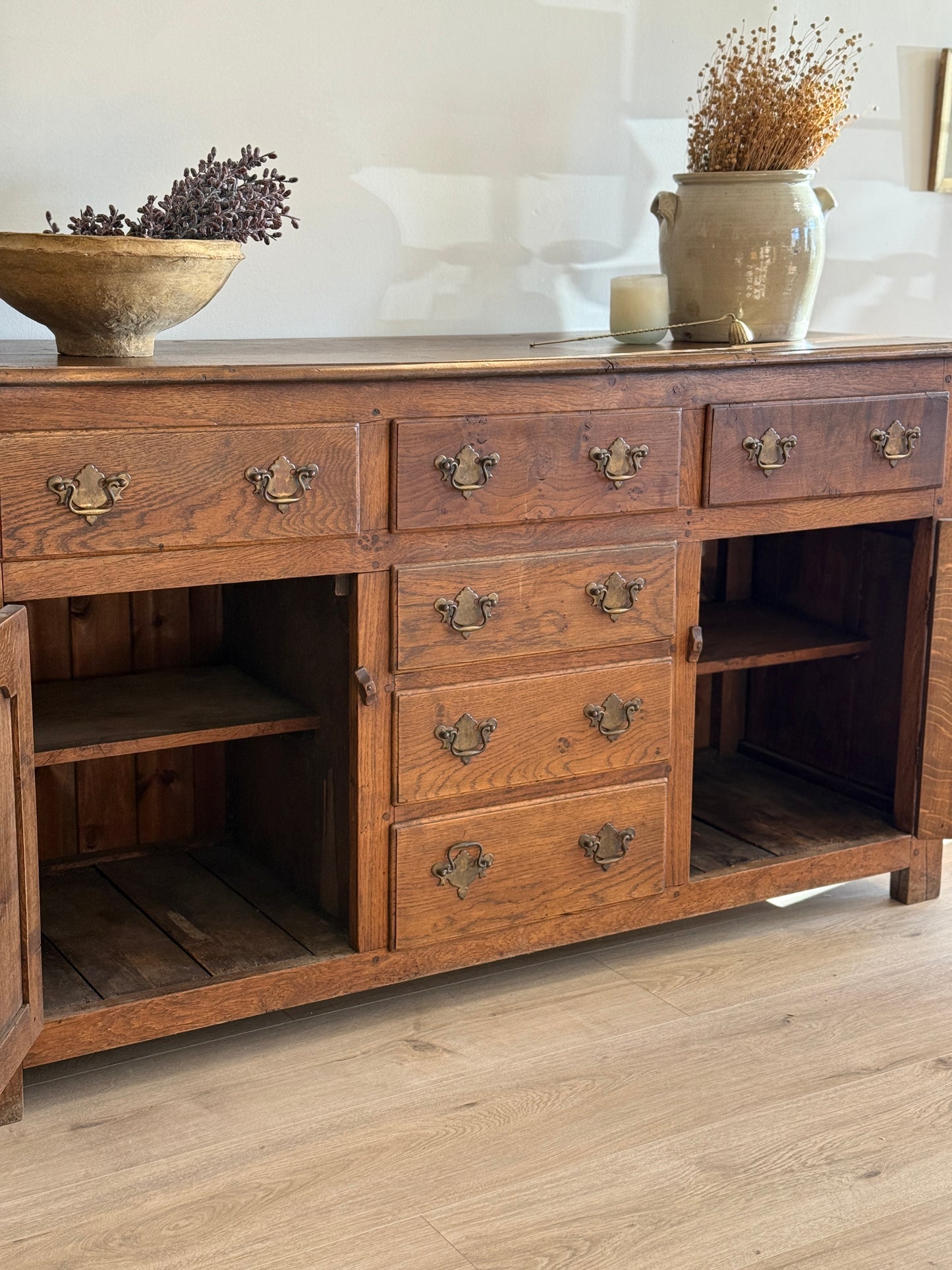 Antique English Oak Sideboard
