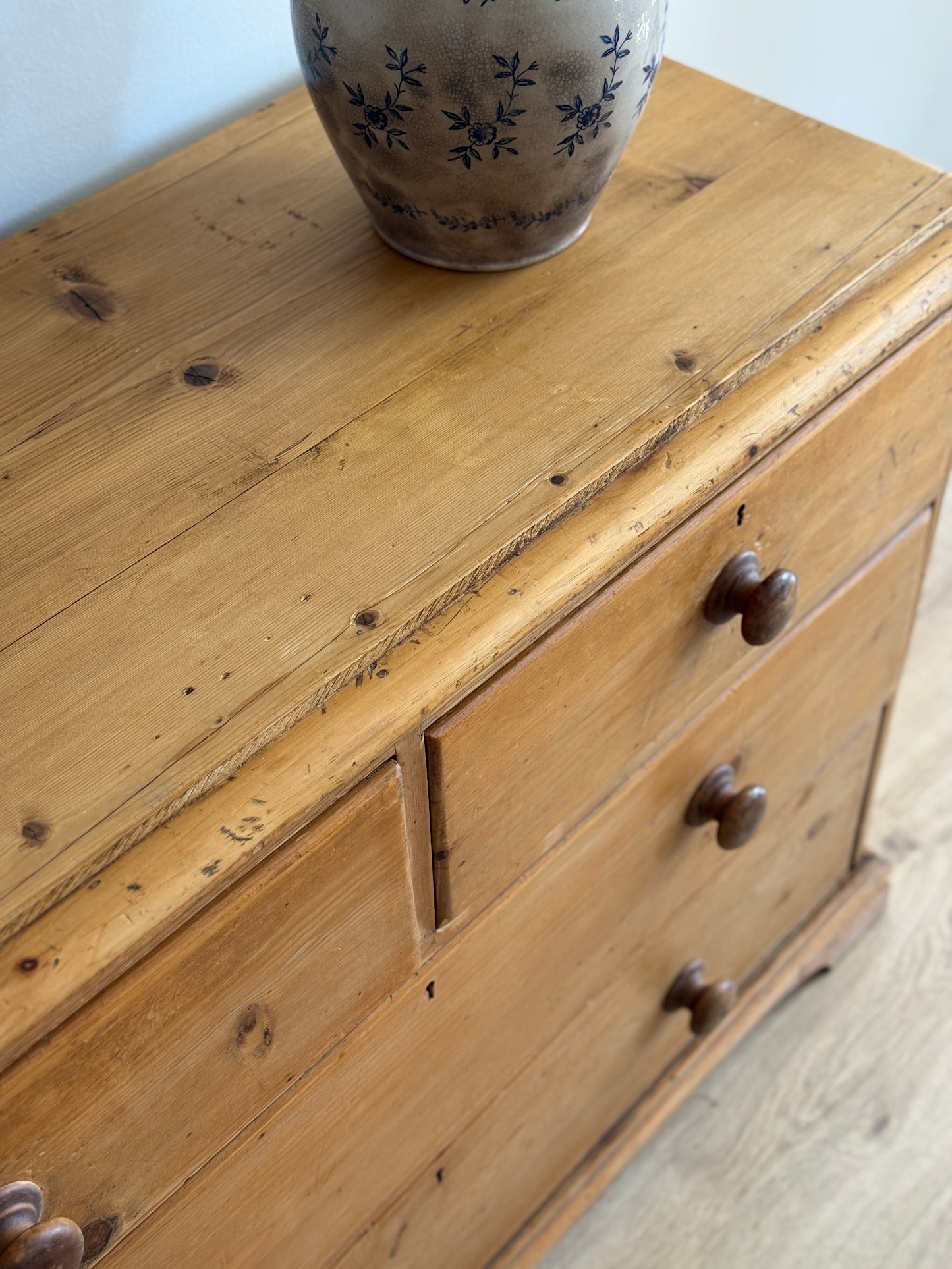 Antique English Pine Dresser/Chest of Drawers