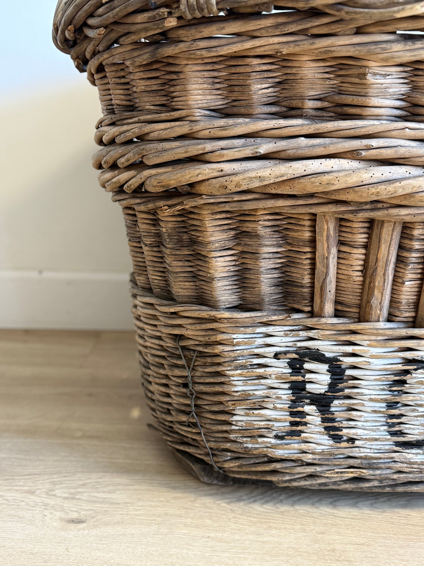 Antique French Champagne Basket
