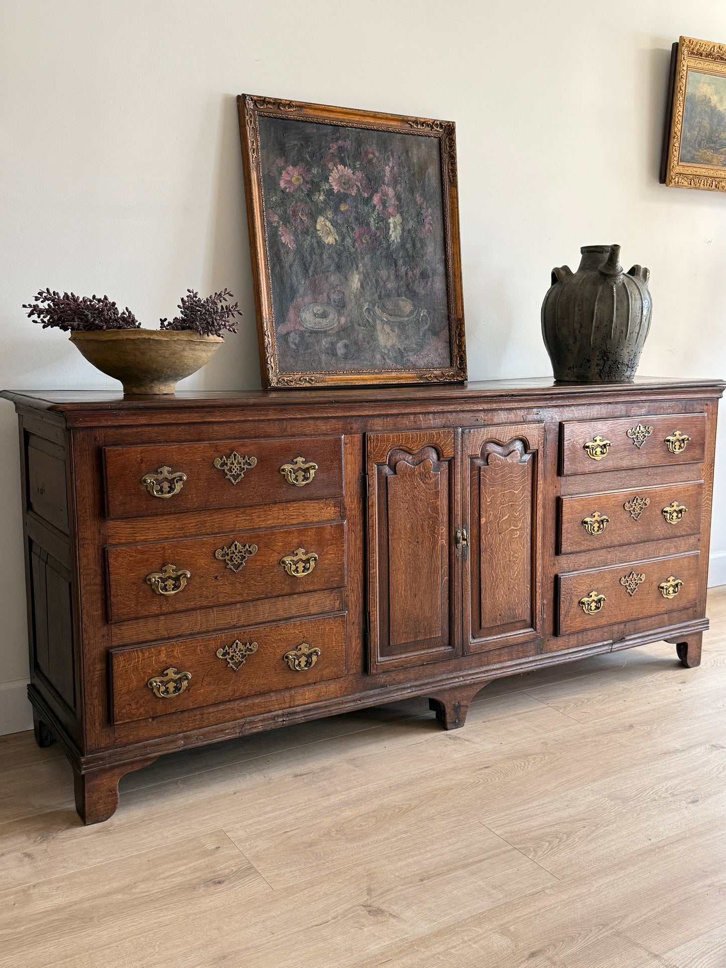 Antique English Oak Sideboard