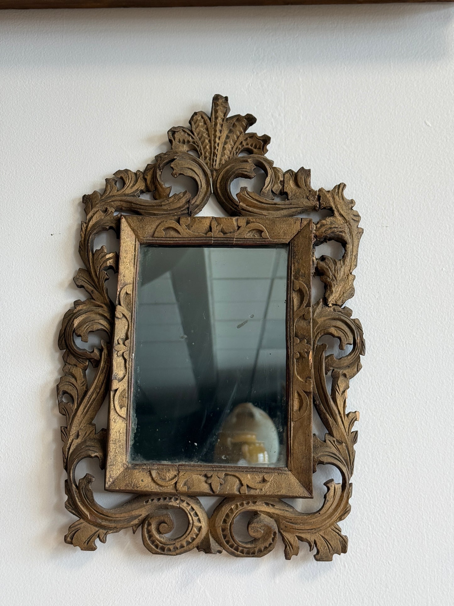 Small 18th c. English Mirror