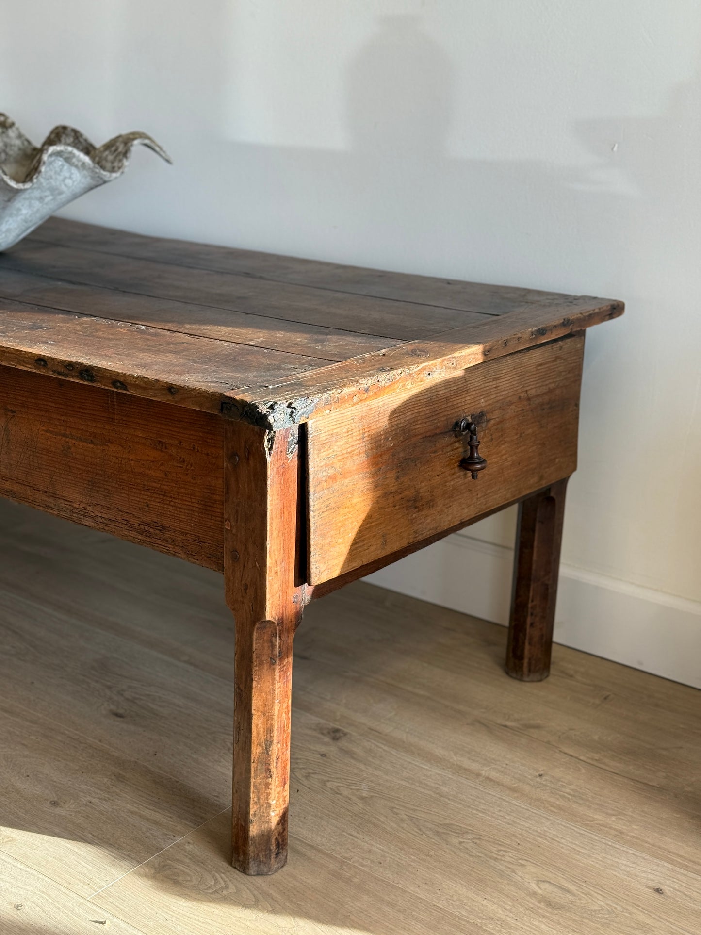 Monumental 19th c. French Walnut Coffee Table