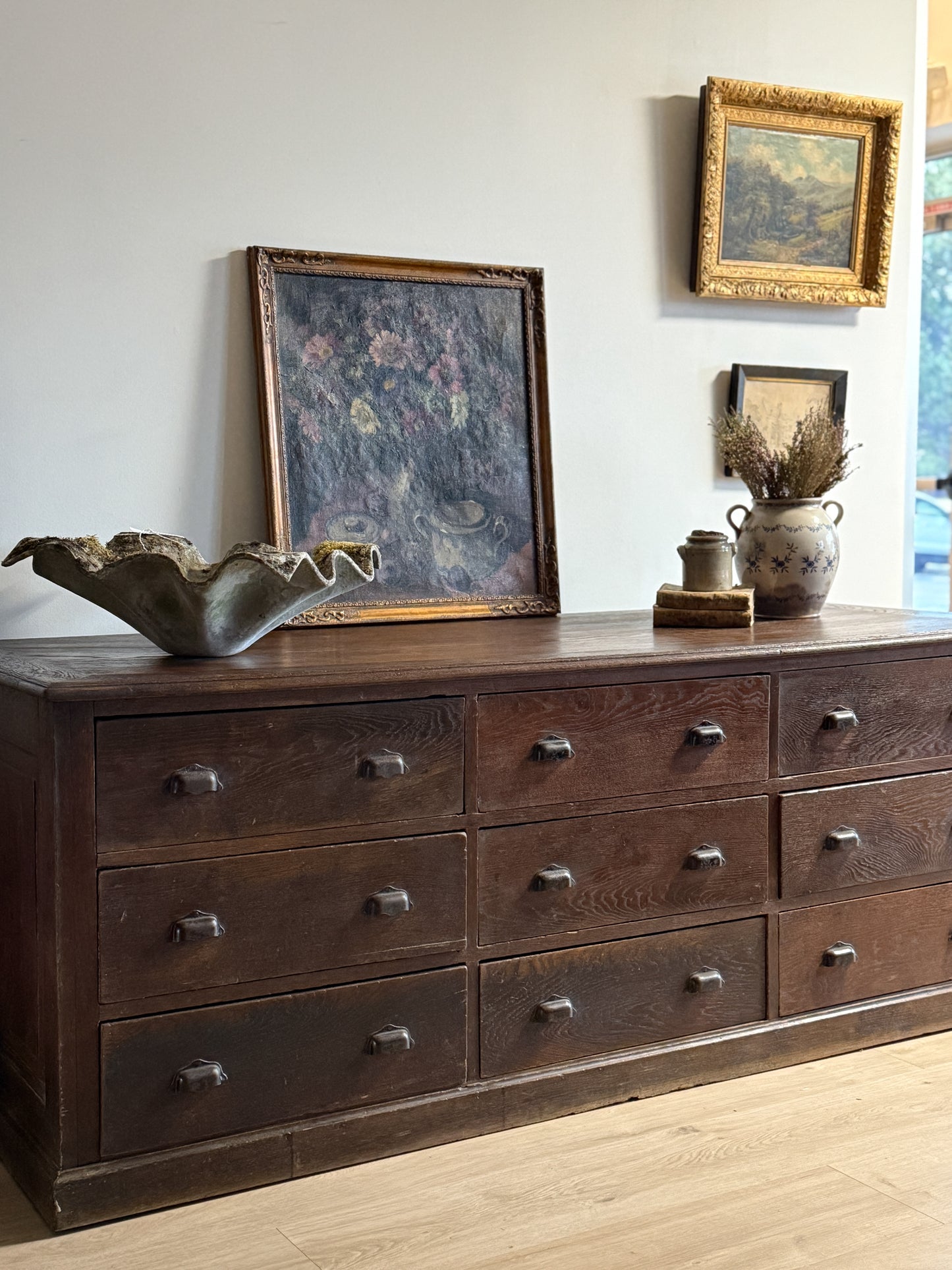 Late 19th c. French Oak Shop Counter