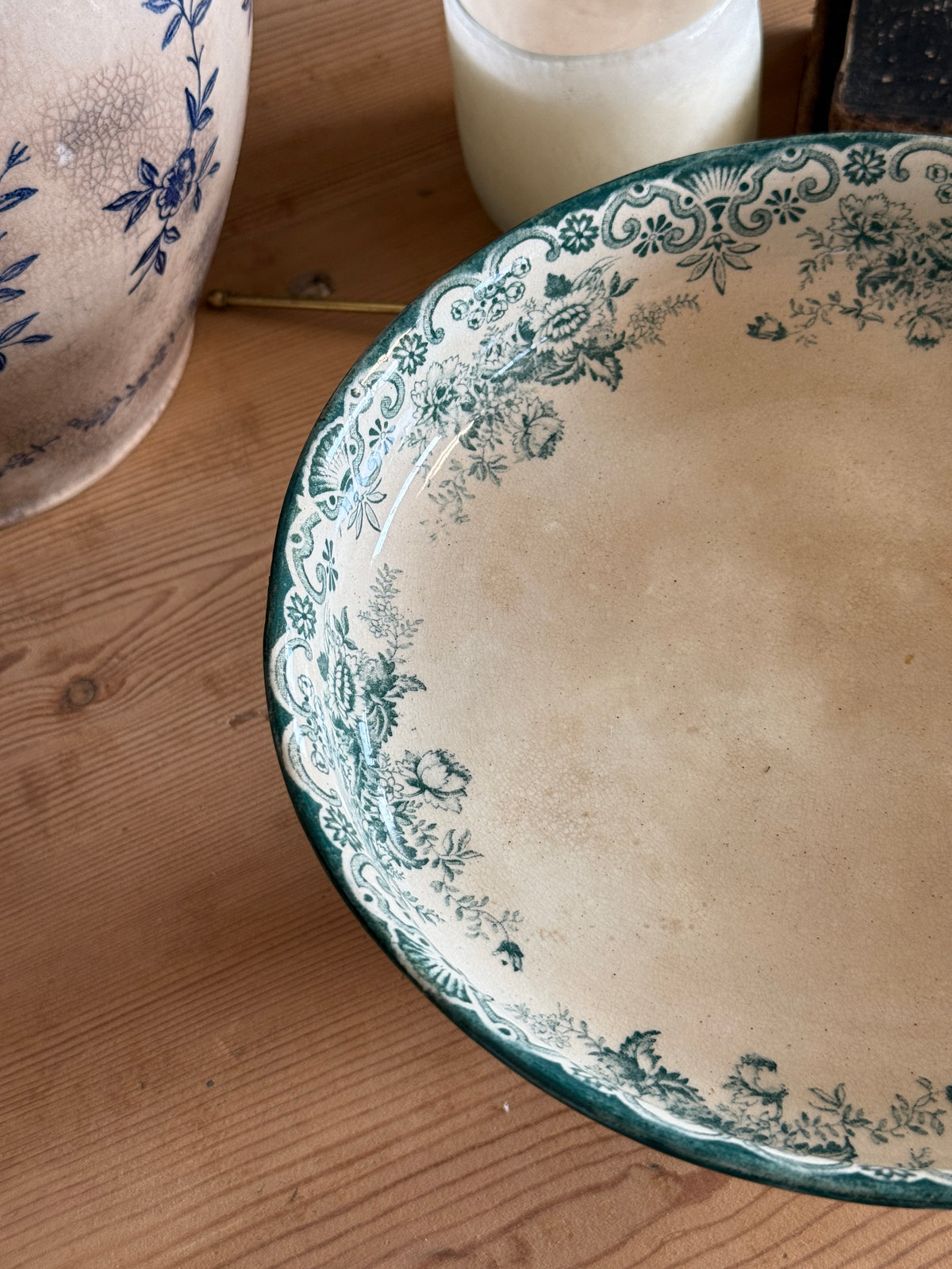 Antique Ironstone Cake Stand