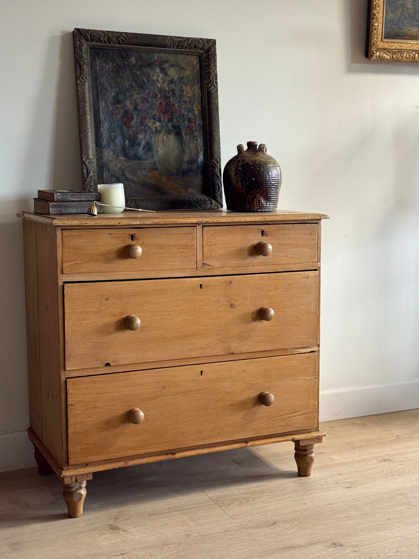 Antique English Pine Dresser/Chest of Drawers