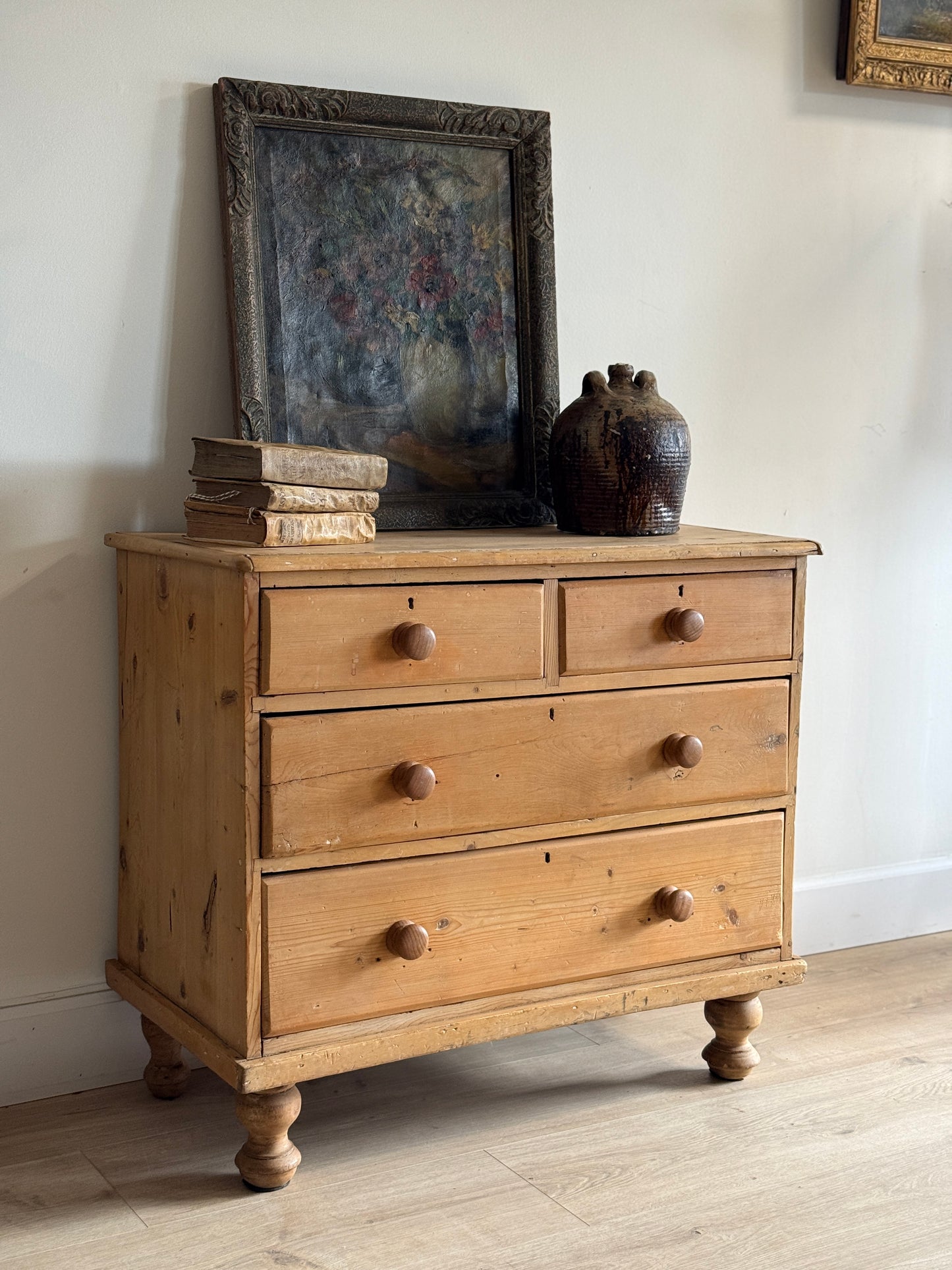 Antique English Pine Dresser/Chest of Drawers