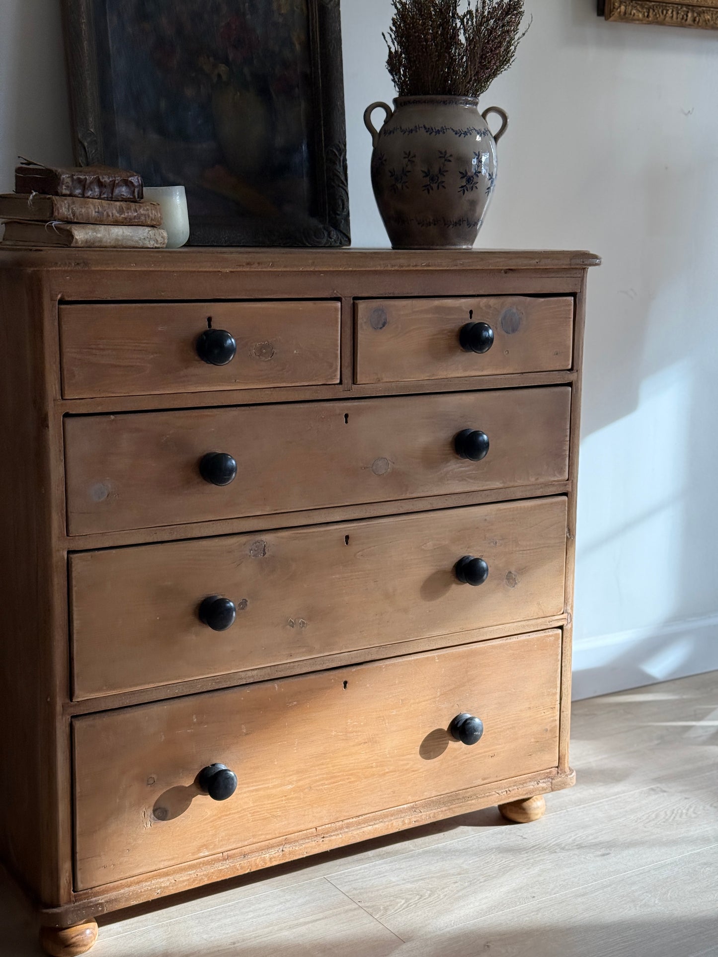 Antique English Pine Dresser/Dresser/Chest of Drawers