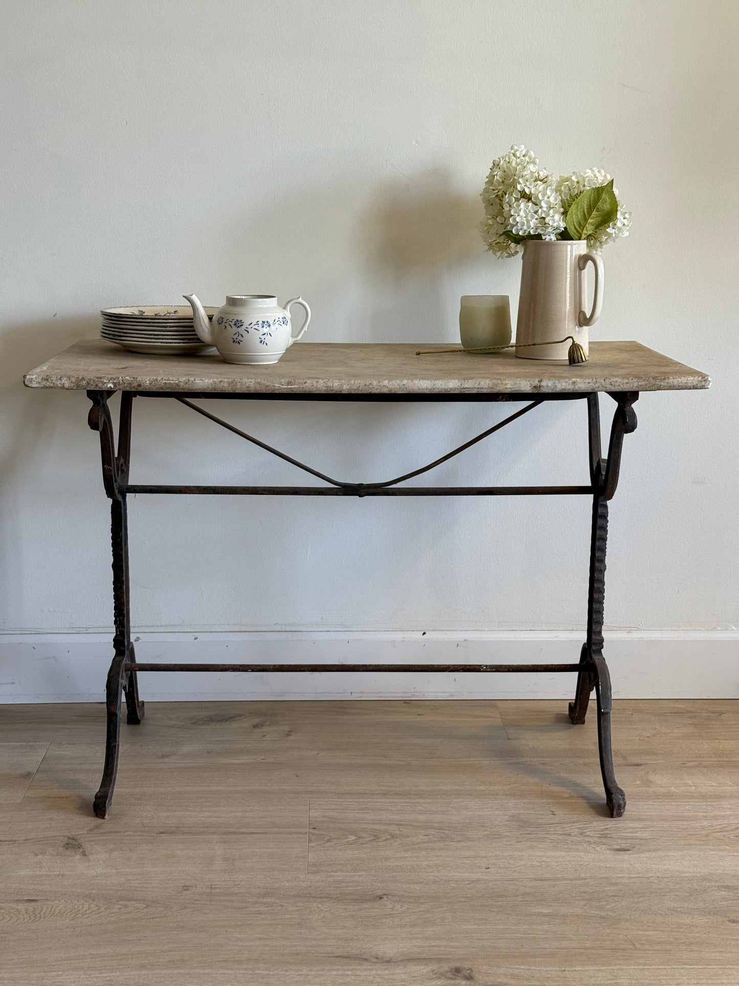 Antique Marble Bistro/Patio Table