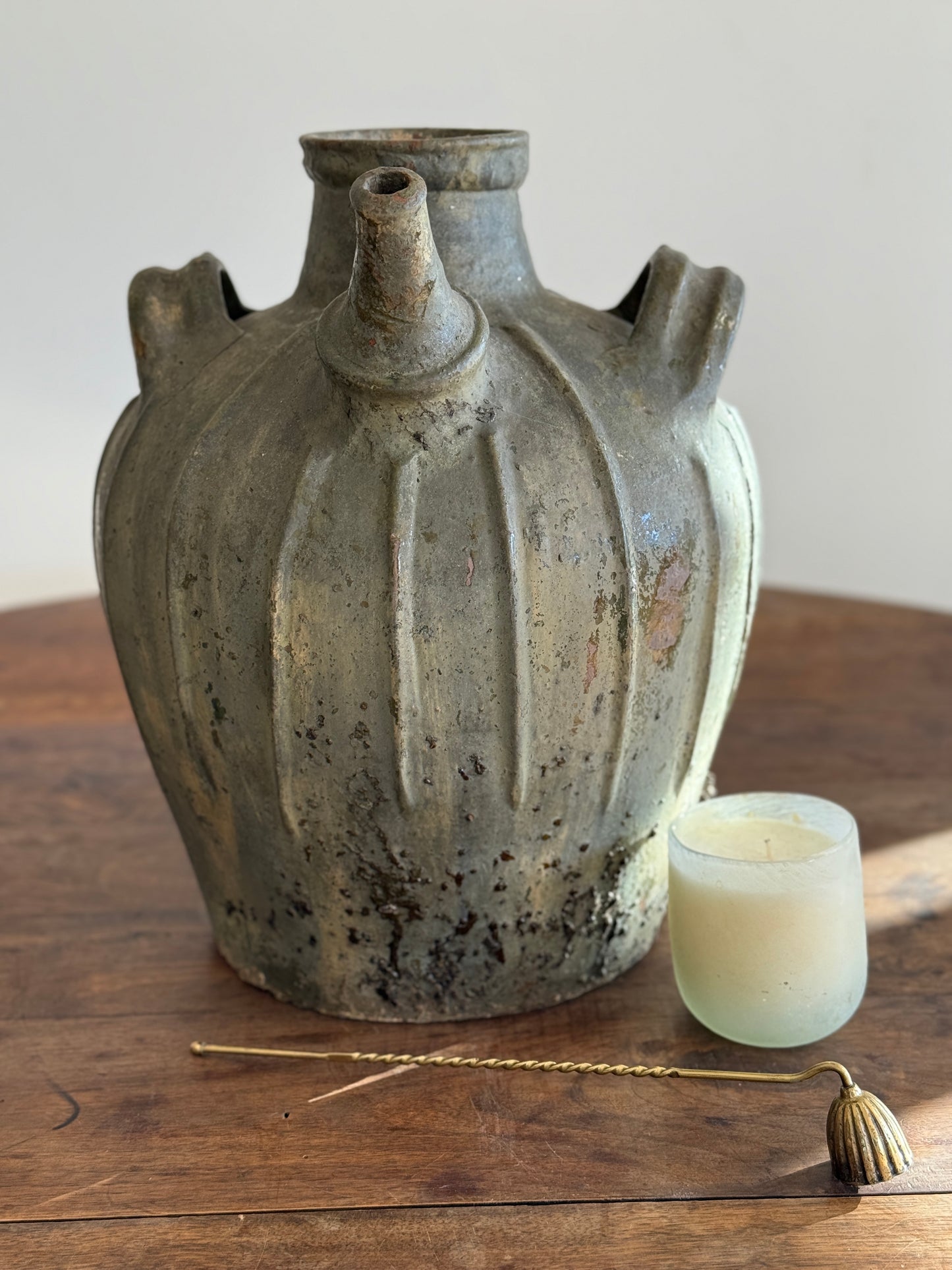 Large 18th Century Antique French Walnut Jug