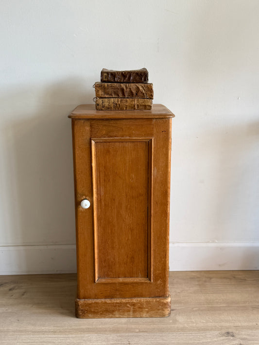 Antique English Pine Nightstand