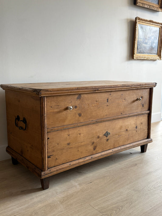 Large Antique European Trunk